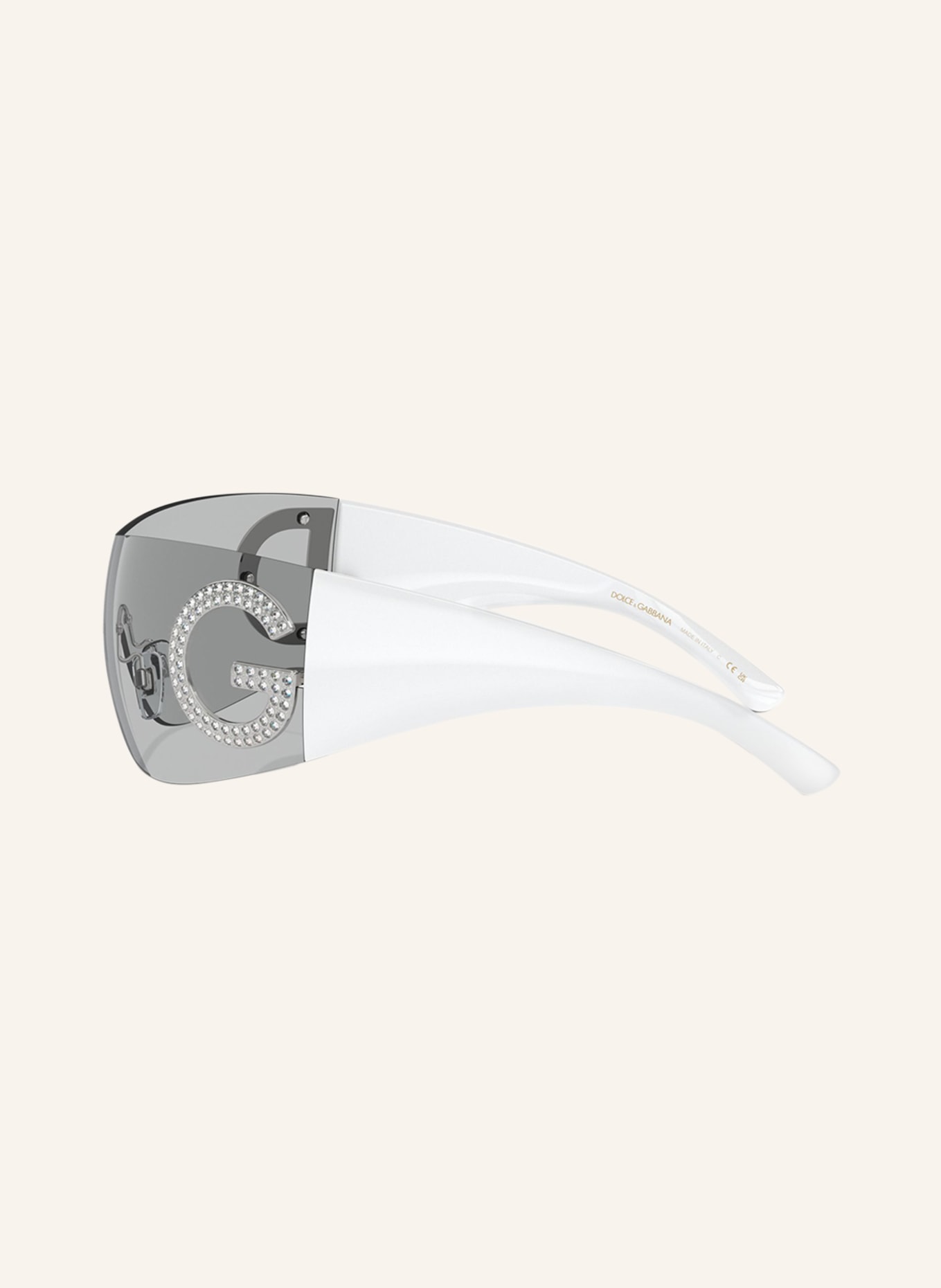 DOLCE & GABBANA Sonnenbrille DG2298B mit Schmucksteinen: 31929 - HELLGRAU/ HELLGRAU