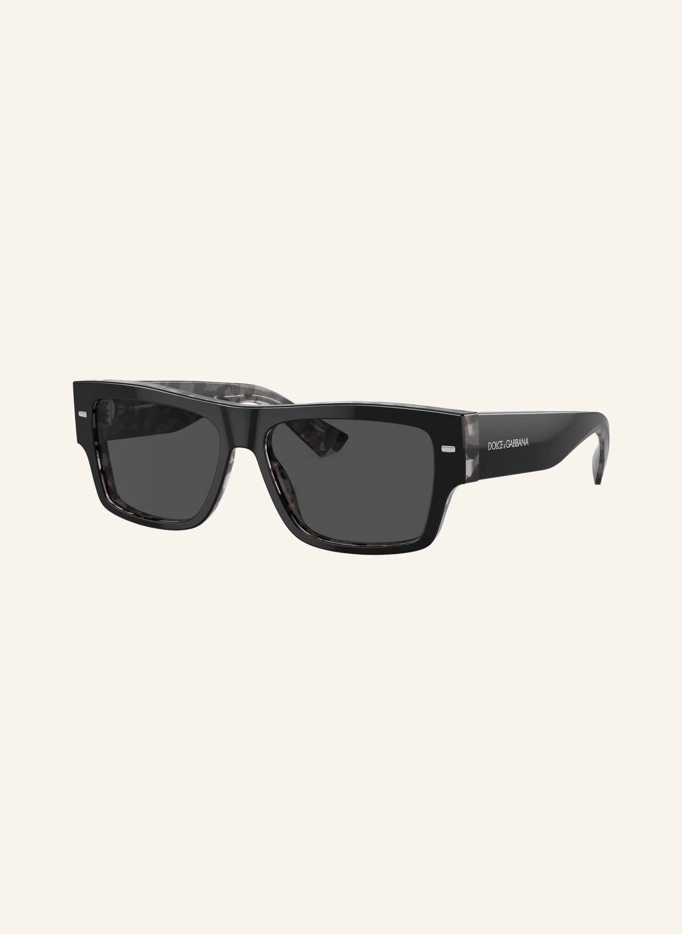 DOLCE & GABBANA Sonnenbrille DG4451: 340387 - SCHWARZ/ DUNKELGRAU