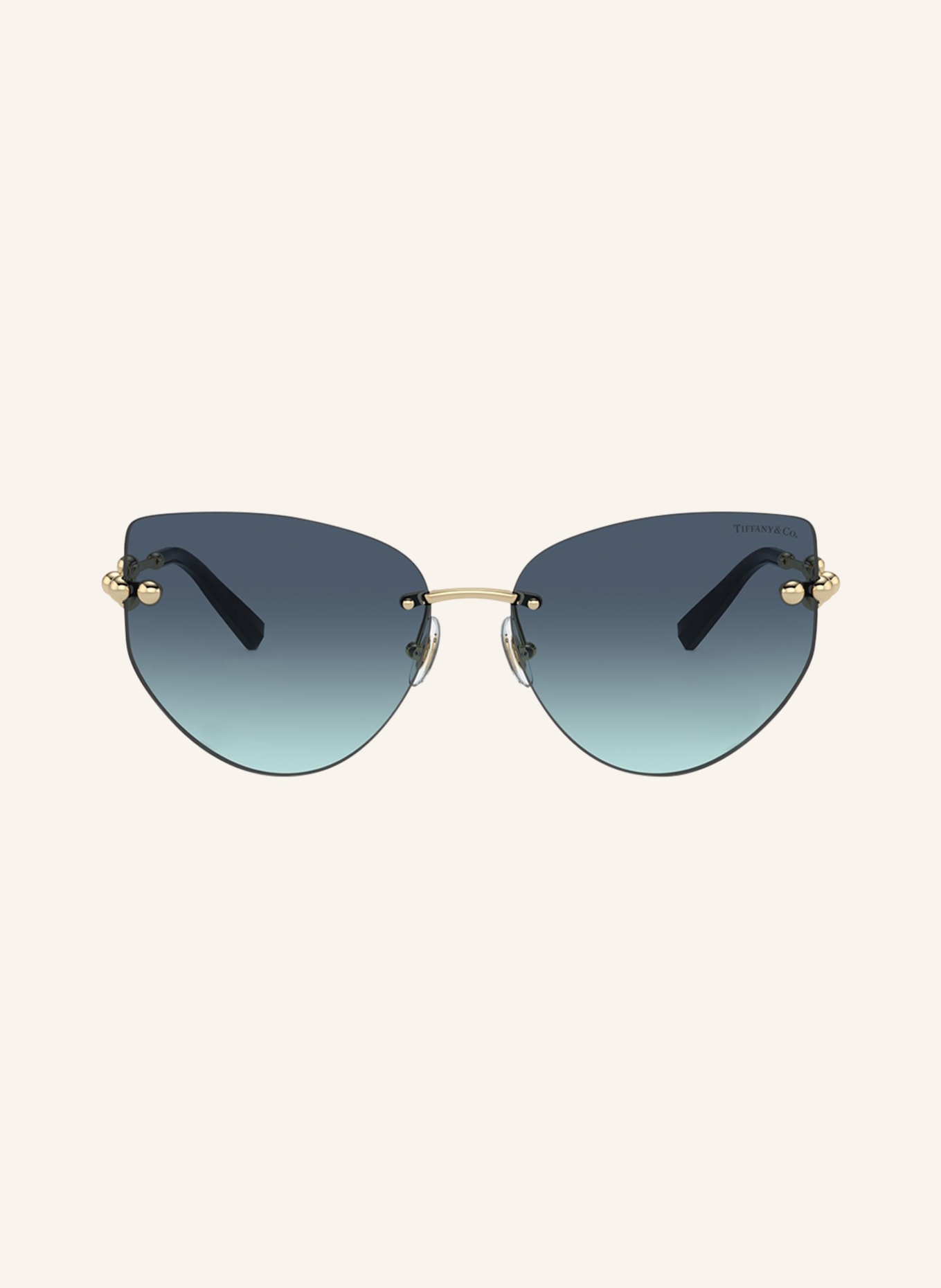 TIFFANY & Co. Sunglasses TF3096, Color: 62029S - GOLD/ BLUE GRADIENT (Image 2)
