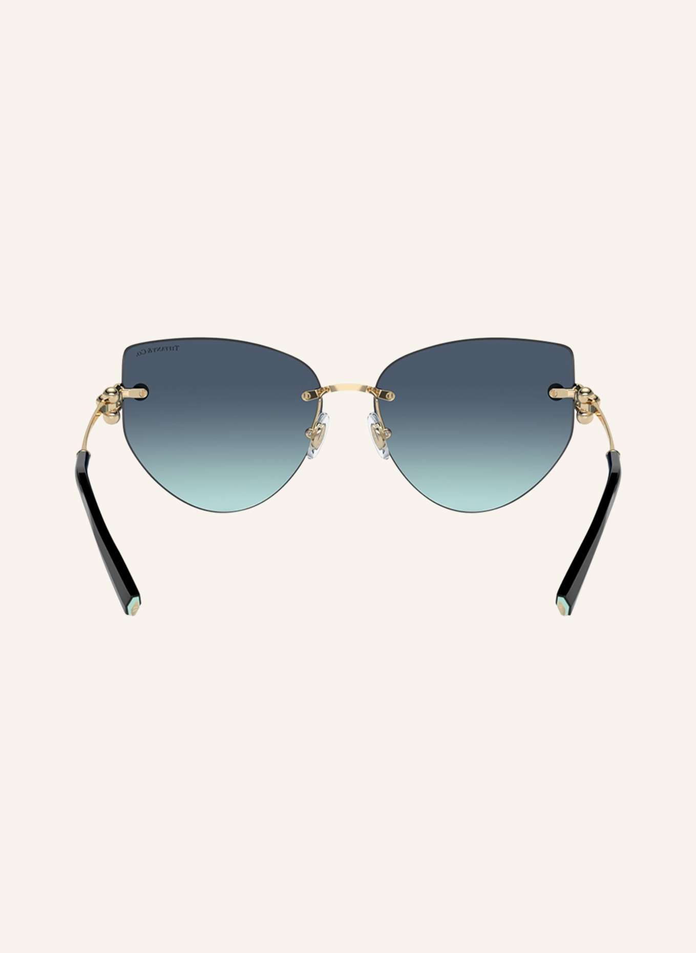 TIFFANY & Co. Sunglasses TF3096, Color: 62029S - GOLD/ BLUE GRADIENT (Image 3)
