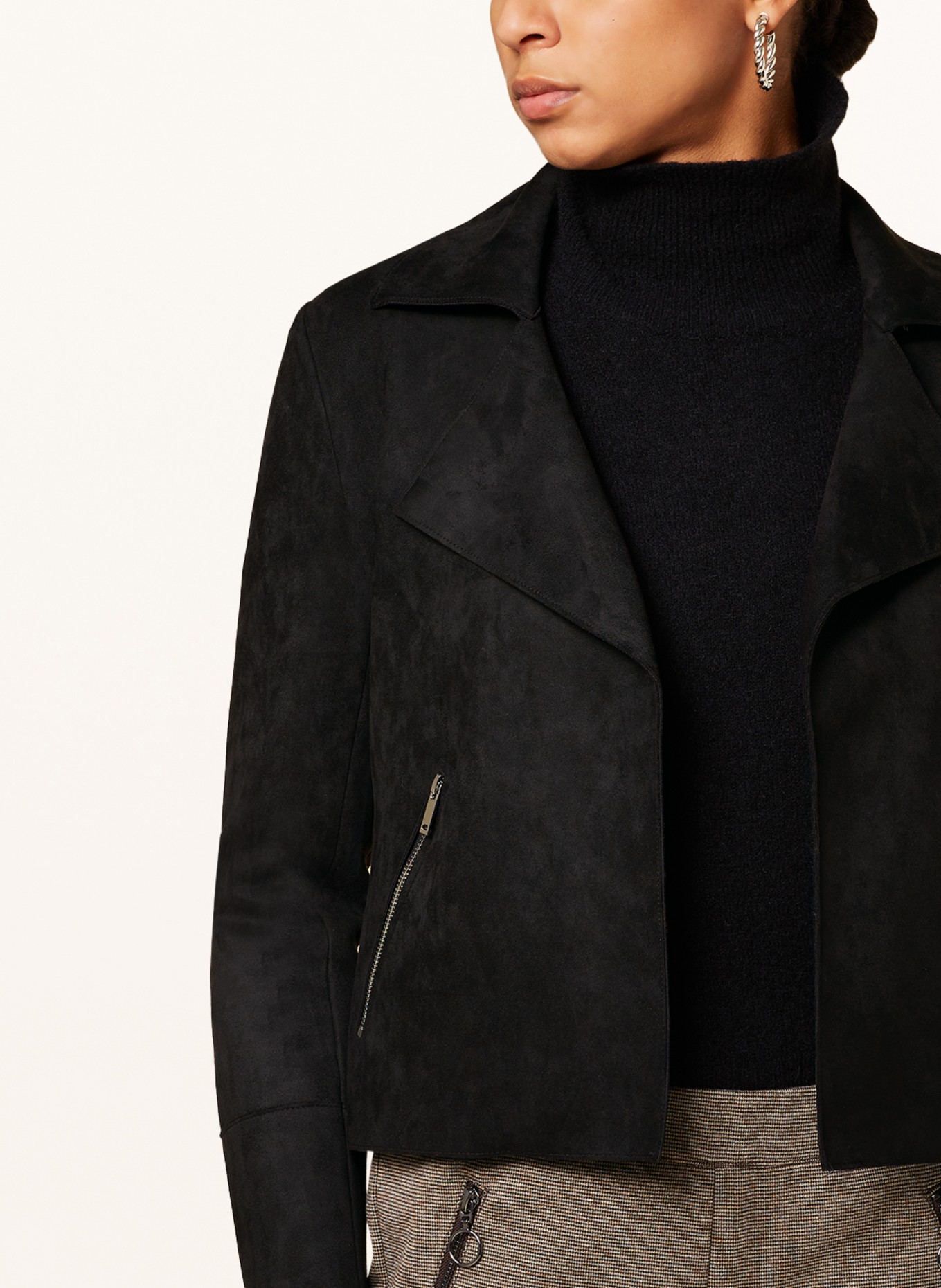 CARTOON Jacket in leather look, Color: BLACK (Image 4)