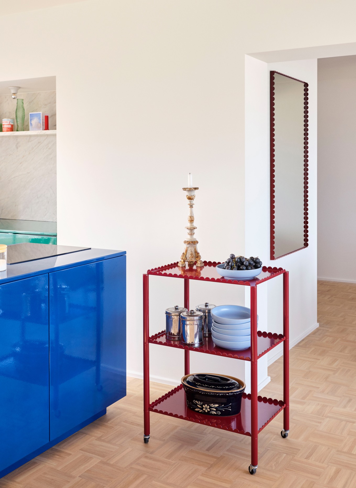 HAY Bar cart ARCS HIGH: RED