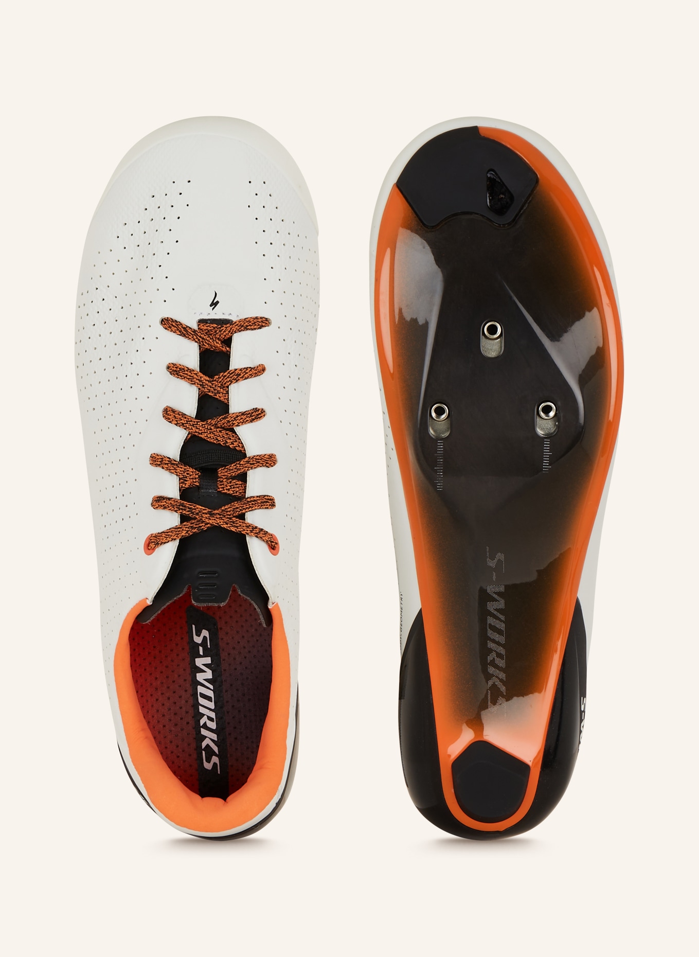 SPECIALIZED Racefietsschoenen S-WORKS TORCH LACE: WIT / ORANJE