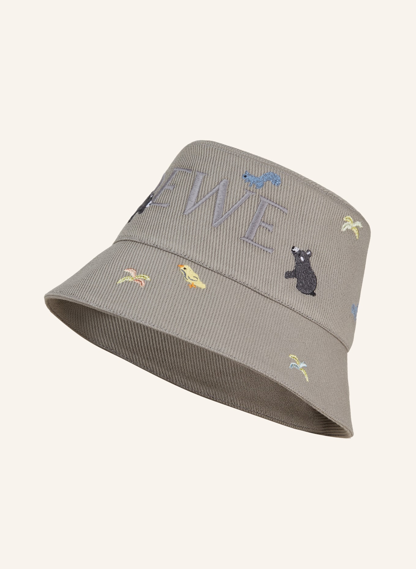 LOEWE Klobouk Bucket Hat, Barva: ŠEDÁ/ HNĚDÁ/ ŽLUTÁ (Obrázek 1)