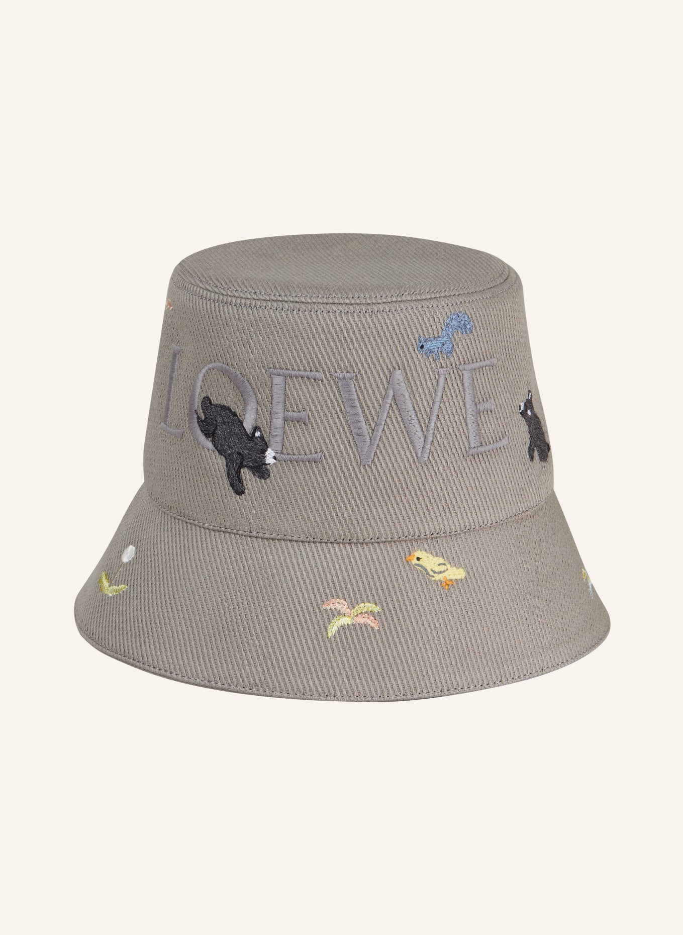 LOEWE Klobouk Bucket Hat, Barva: ŠEDÁ/ HNĚDÁ/ ŽLUTÁ (Obrázek 2)
