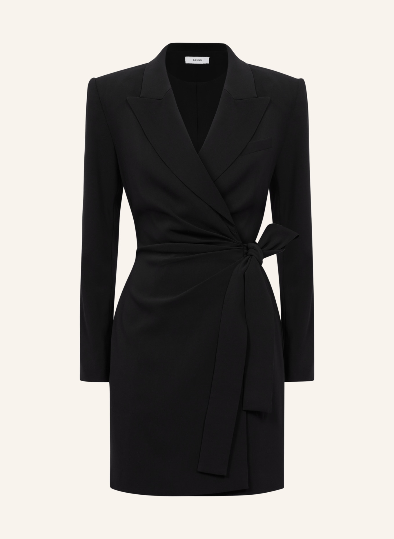 REISS Wrap dress PEYTON, Color: BLACK (Image 1)