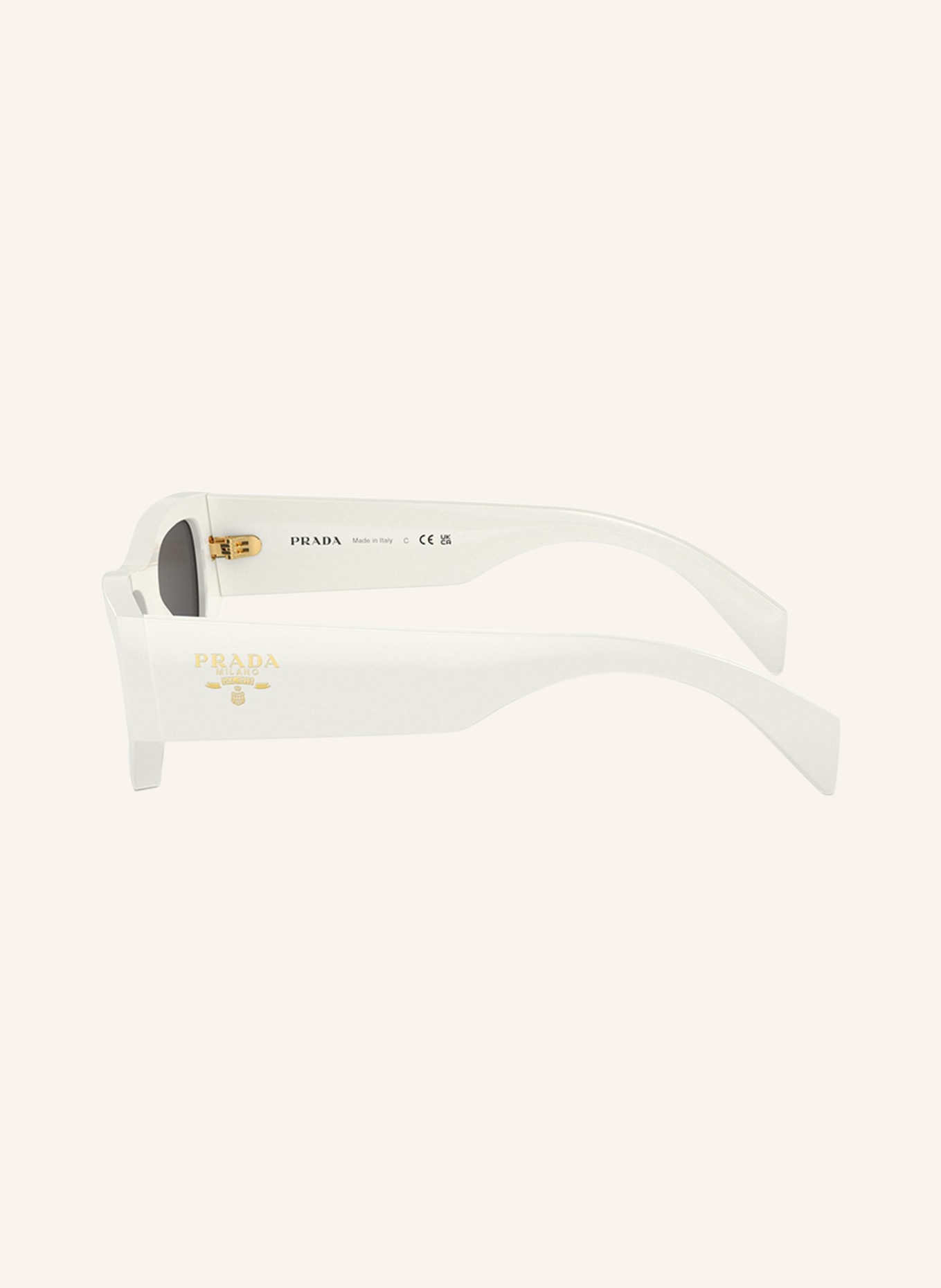 PRADA Sunglasses PR A01S, Color: 17K08Z - WHITE/ DARK GRAY (Image 4)