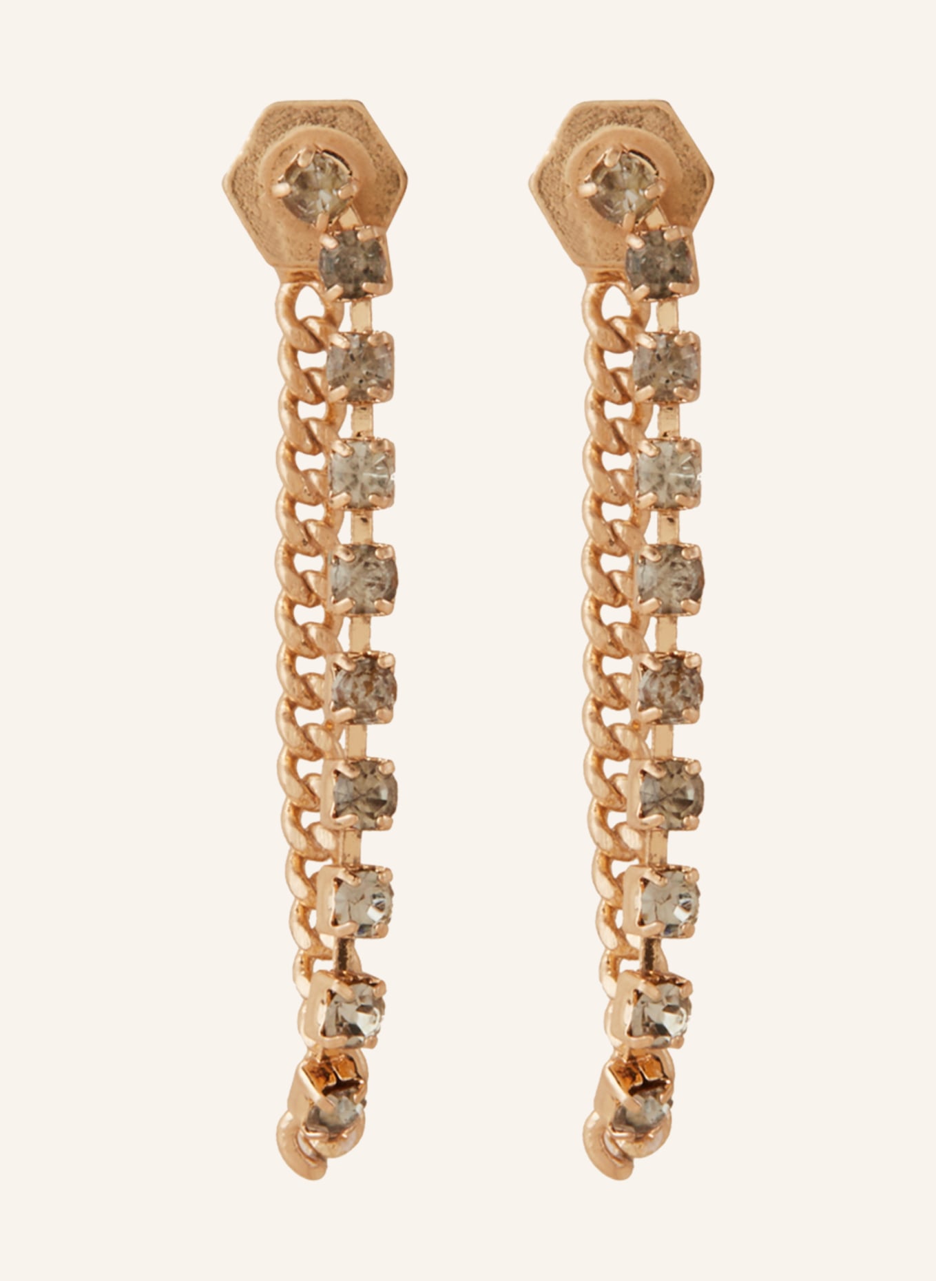 ALLSAINTS Earrings KIRSTY LOOP, Color: GOLD/ WHITE (Image 1)