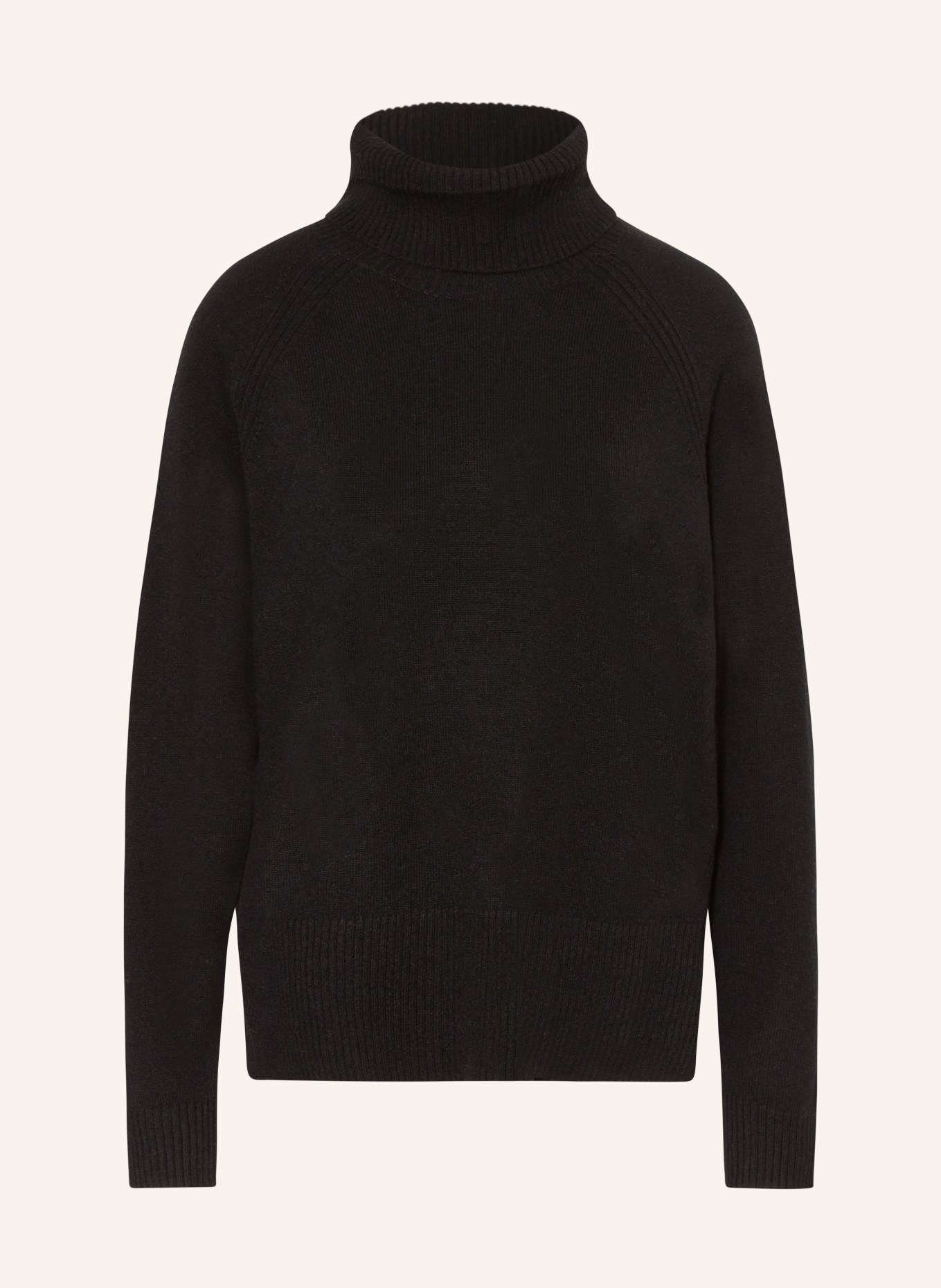 WHISTLES Turtleneck sweater in cashmere, Color: BLACK (Image 1)