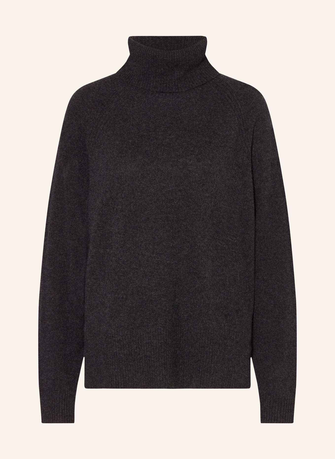 WHISTLES Turtleneck sweater in cashmere, Color: DARK GRAY (Image 1)