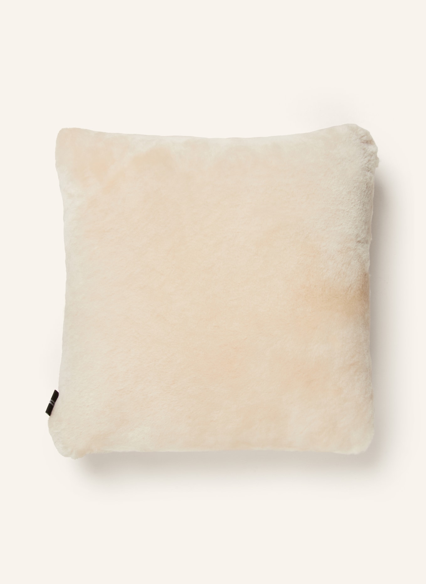 Natures Collection Decorative cushion made of lambskin, Color: CREAM (Image 1)