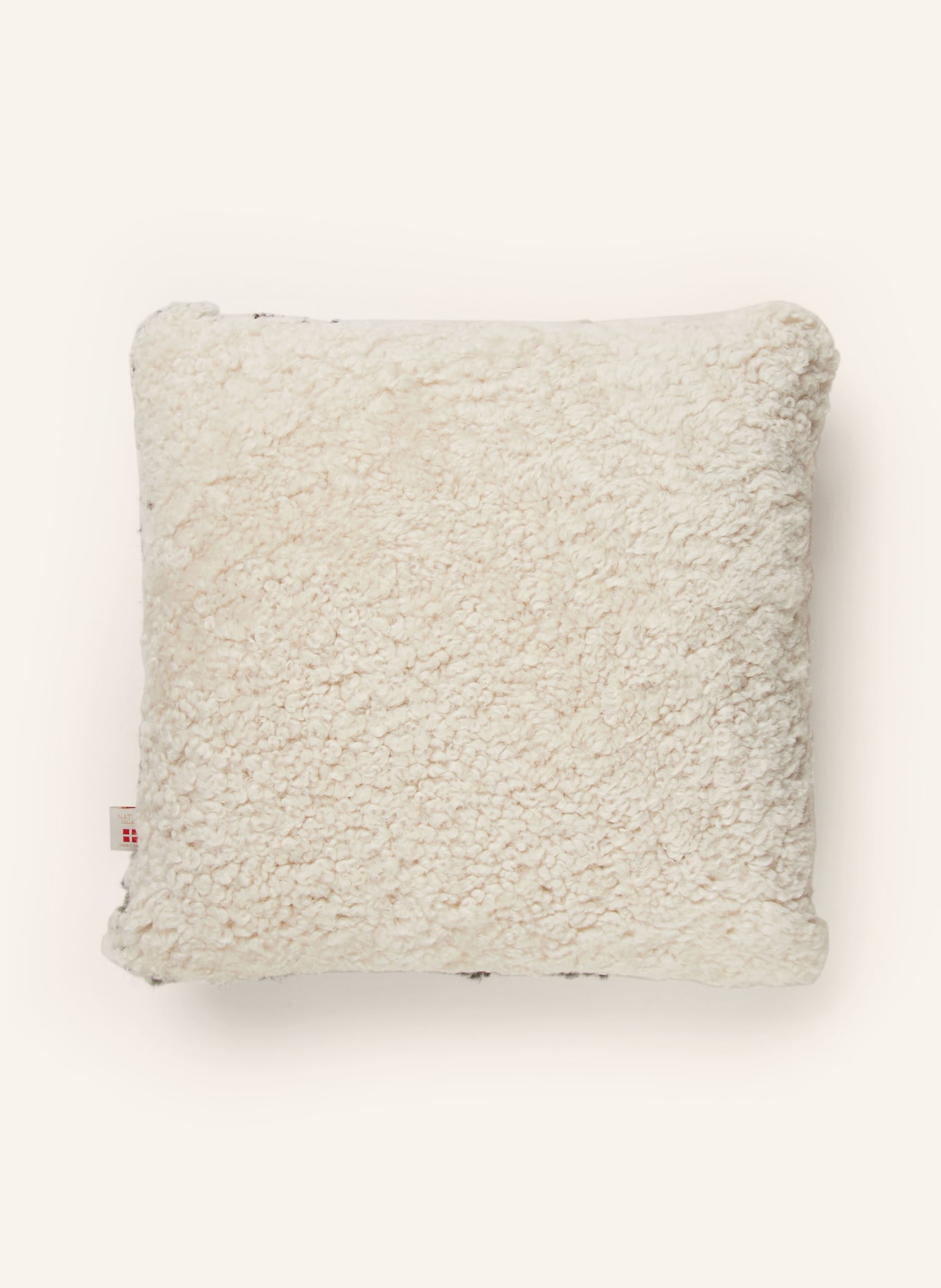 Natures Collection Decorative cushion made of lambskin, Color: WHITE/ GRAY/ DARK GRAY (Image 2)