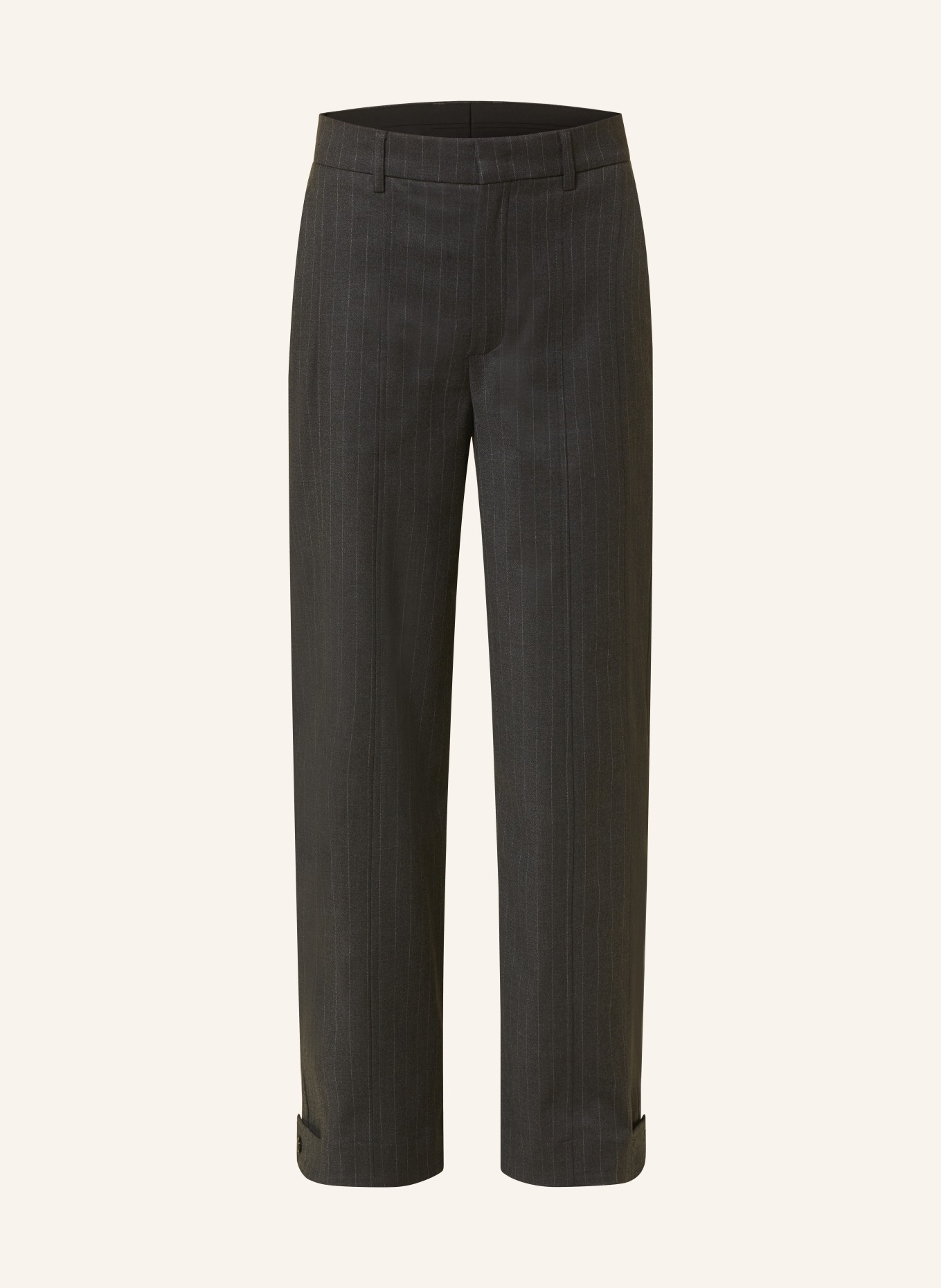 VANILIA Wide leg trousers, Color: DARK GRAY/ LIGHT GRAY (Image 1)