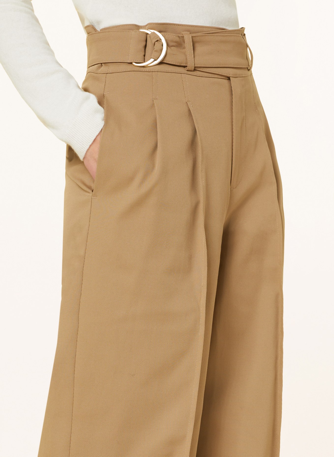 VANILIA Wide leg trousers, Color: CAMEL (Image 5)
