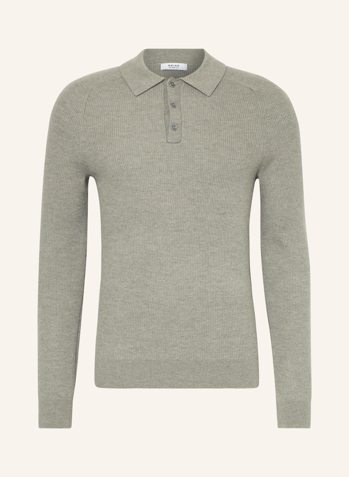 REISS Knitted polo shirt HOLMS, Color: TAUPE(Image null)
