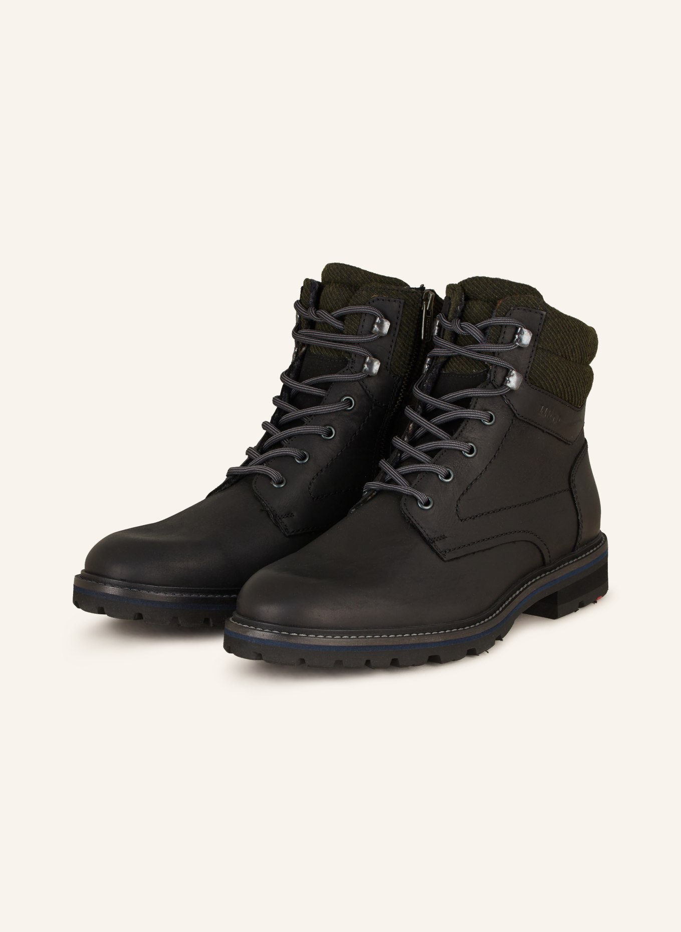 LLOYD Lace-up boots FLAVIO, Color: BLACK/ DARK GRAY (Image 1)