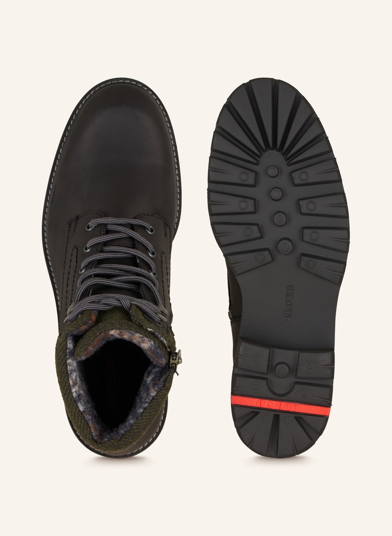 LLOYD Lace-up boots FLAVIO, Color: BLACK/ DARK GRAY (Image 6)