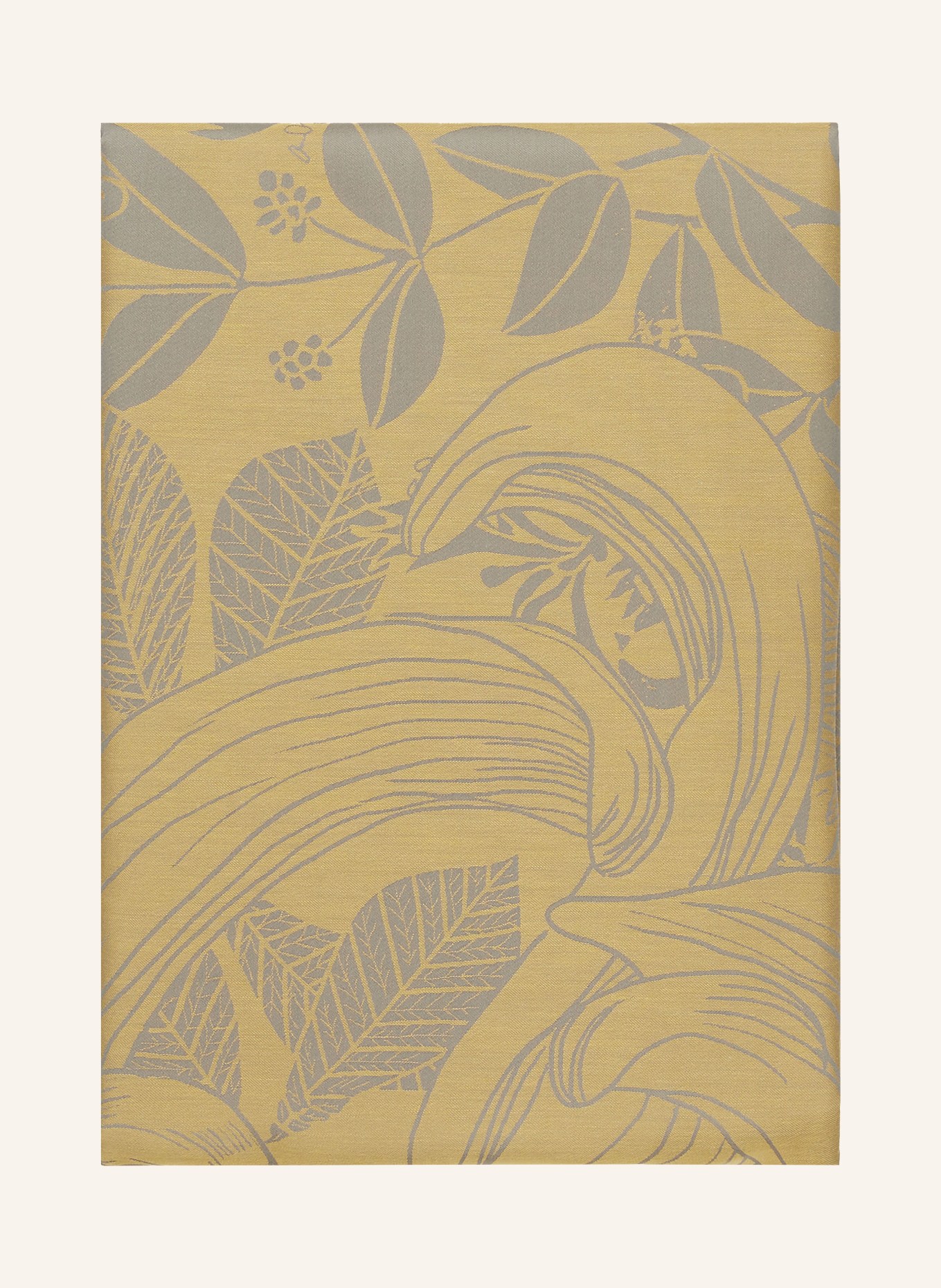GARNIER-THIEBAUT Table cloth SUPER NATURE OR PALE, Color: DARK YELLOW/ TAUPE (Image 1)