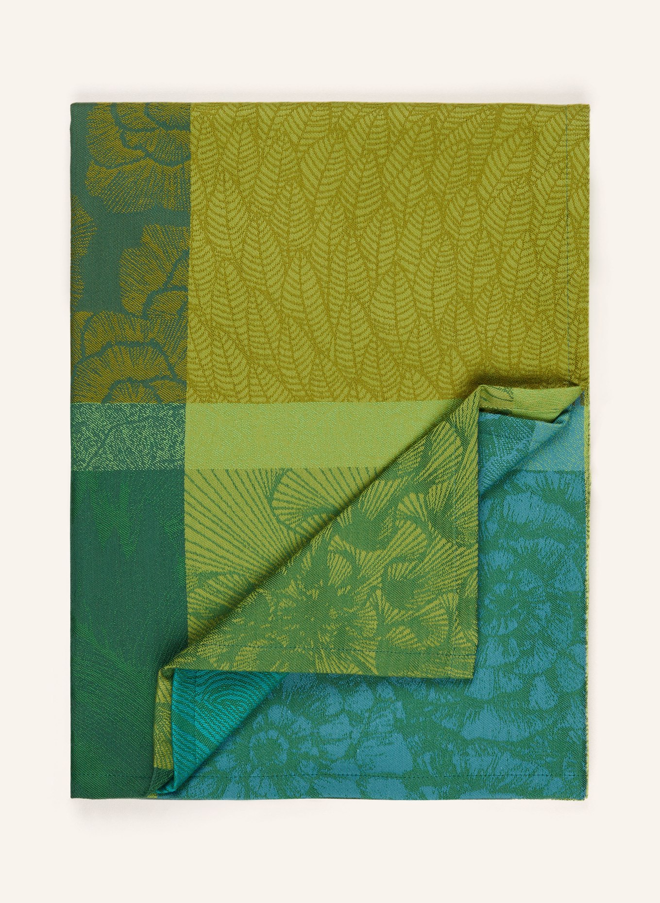 GARNIER-THIEBAUT Table cloth, Color: GREEN/ LIGHT GREEN (Image 2)