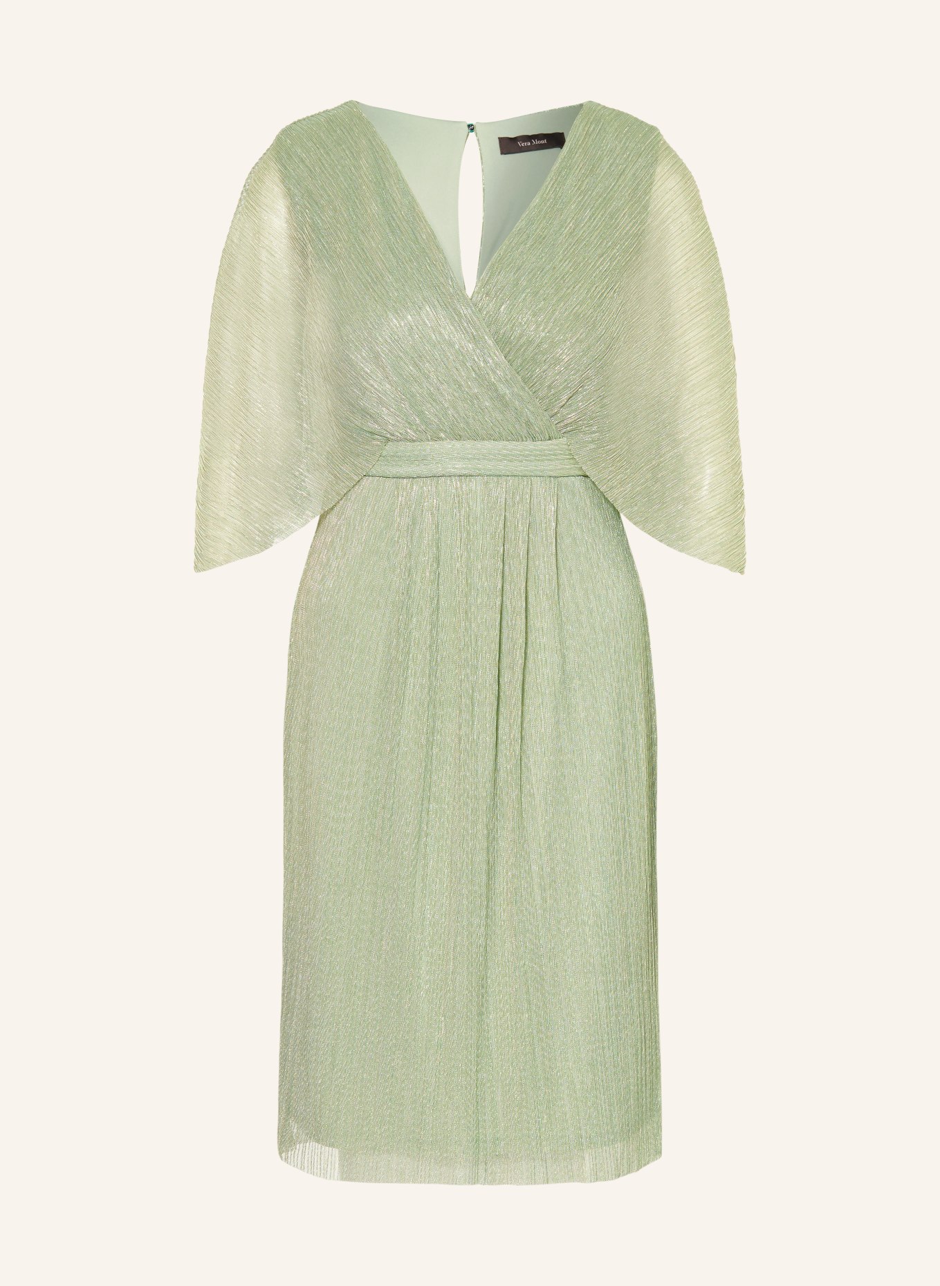 Vera Mont Cocktail dress with glitter thread, Color: LIGHT GREEN (Image 1)