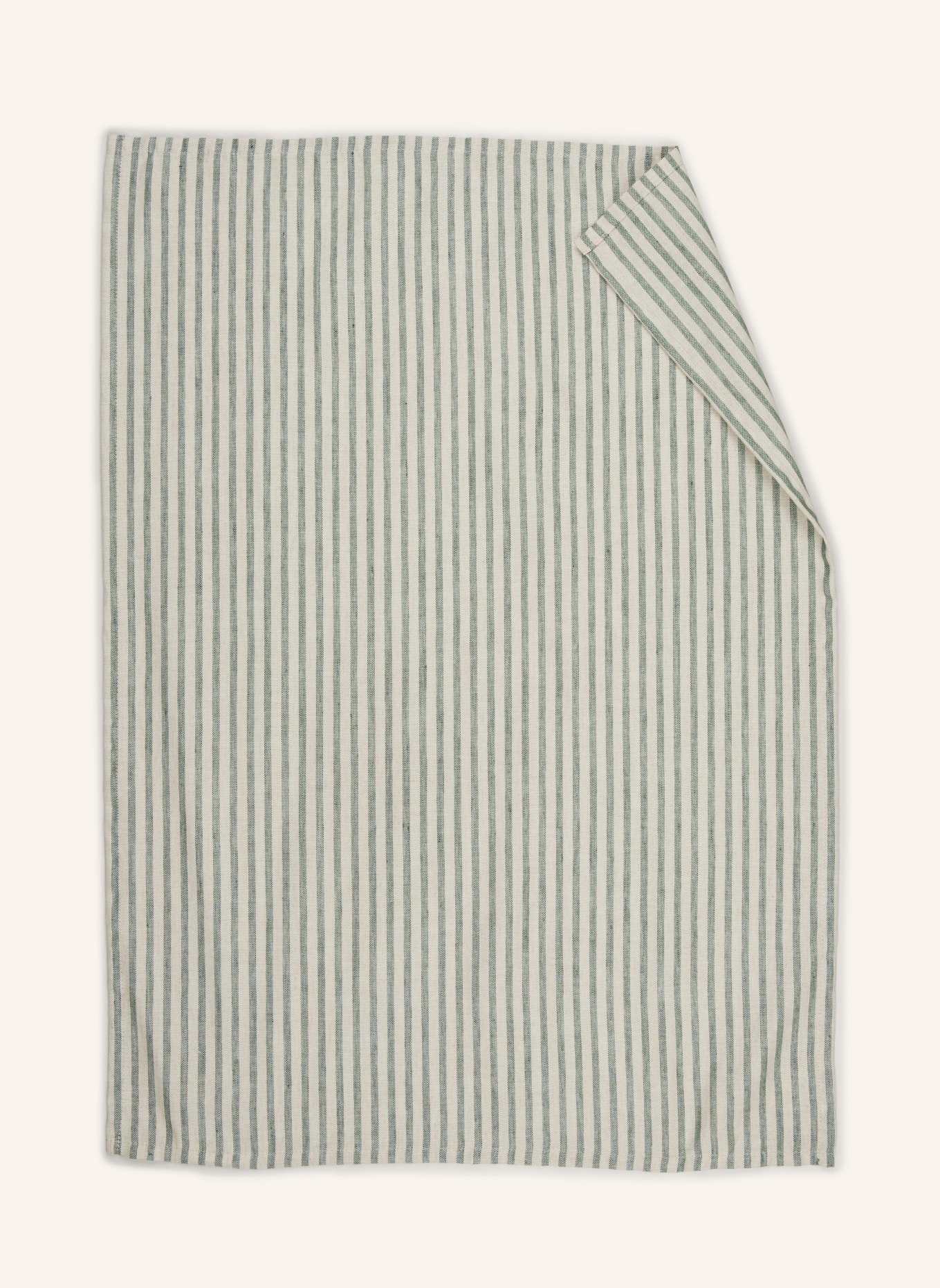 pichler Set of 2 dish towels CORIN with linen, Color: GREEN/ WHITE (Image 2)