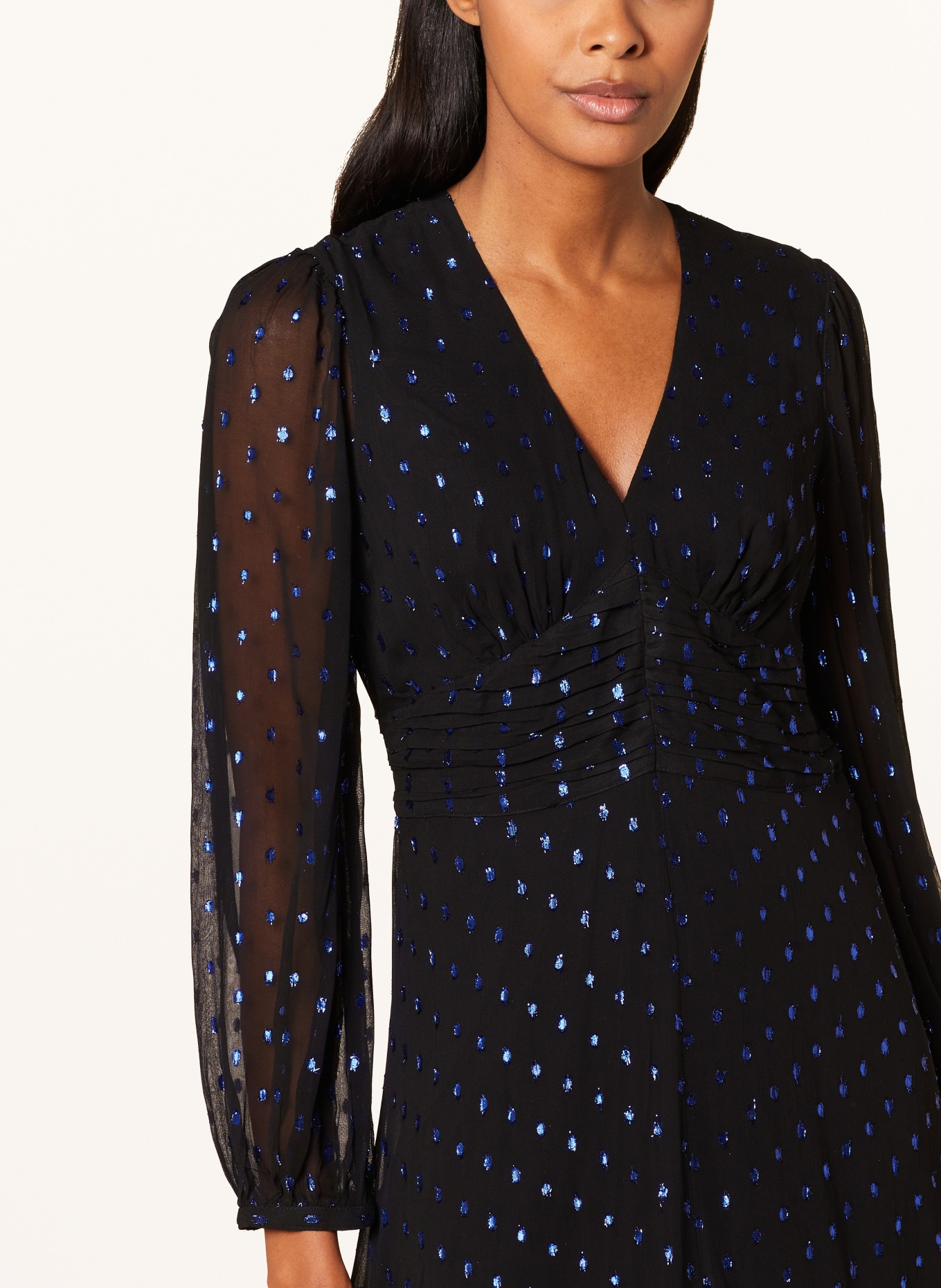 Whistles polka shop dot wrap dress