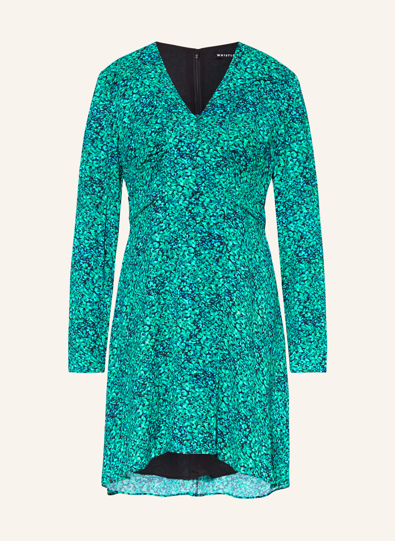 WHISTLES Dress LORI, Color: NEON GREEN/ DARK GREEN/ NEON BLUE (Image 1)