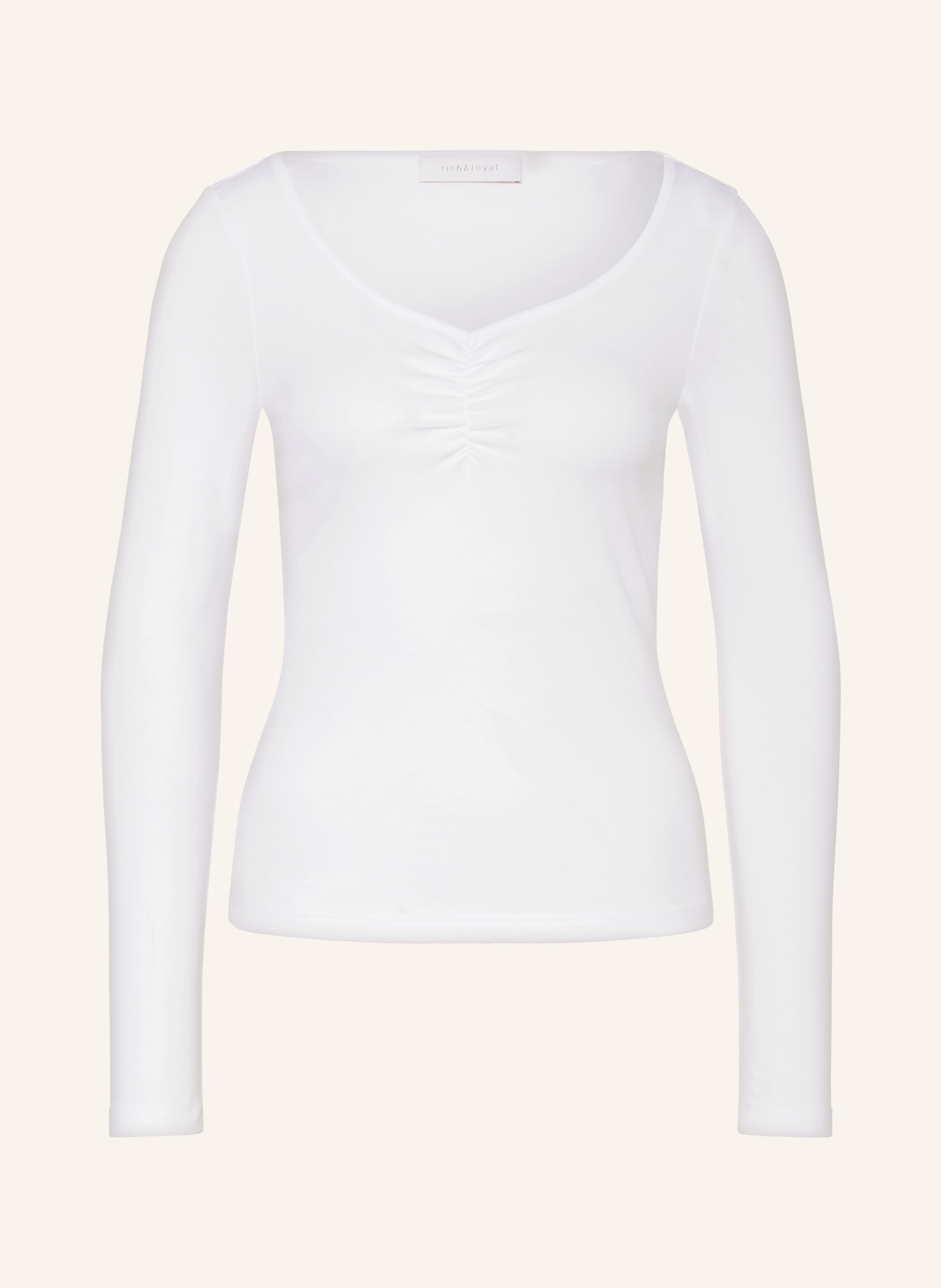 rich&royal Long sleeve shirt, Color: WHITE (Image 1)