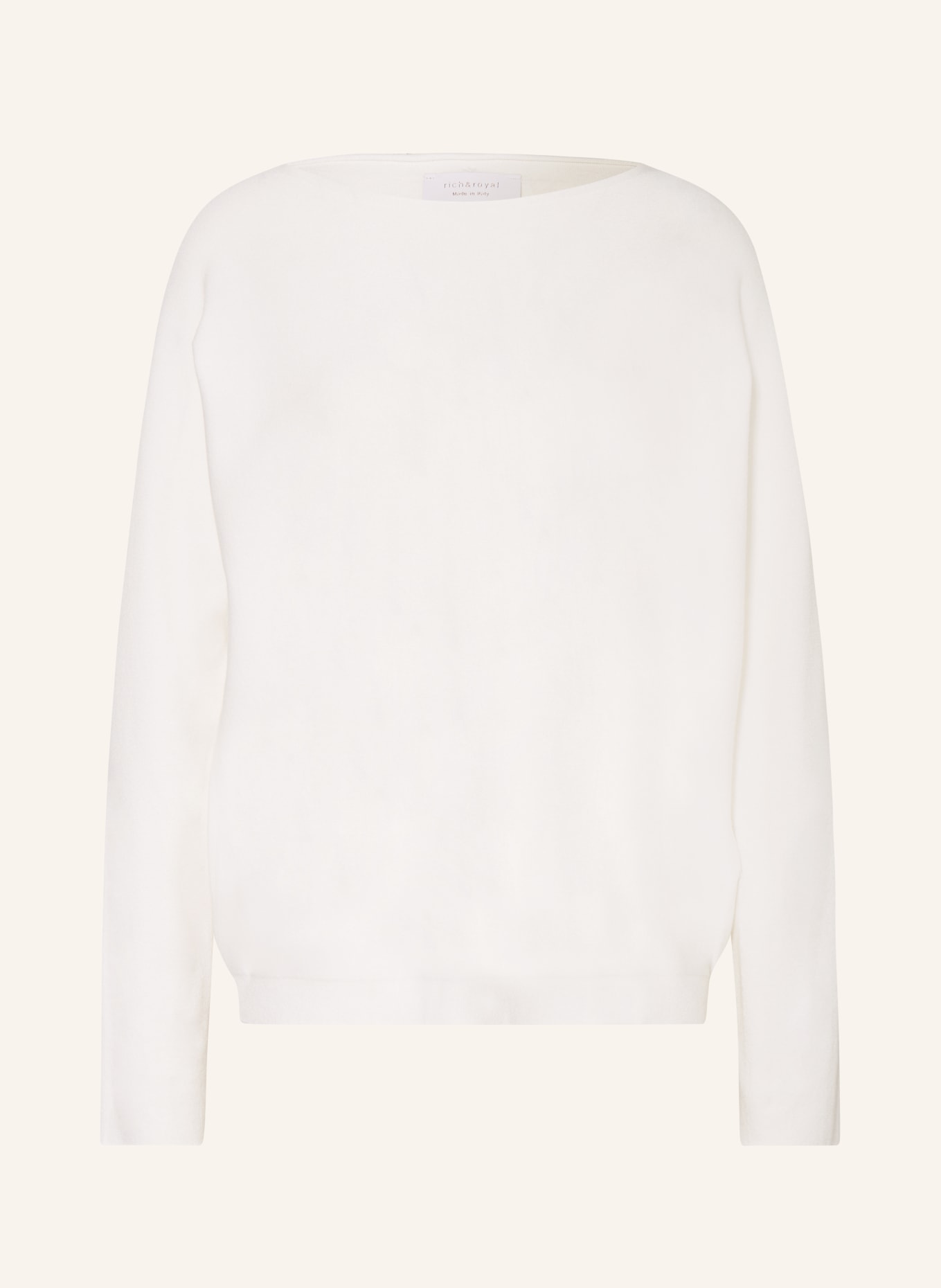 rich&royal Sweater, Color: WHITE (Image 1)