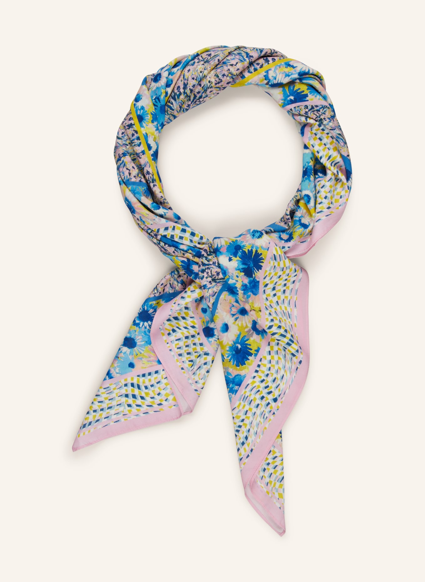rich&royal Scarf, Color: BLUE/ YELLOW/ PINK (Image 2)
