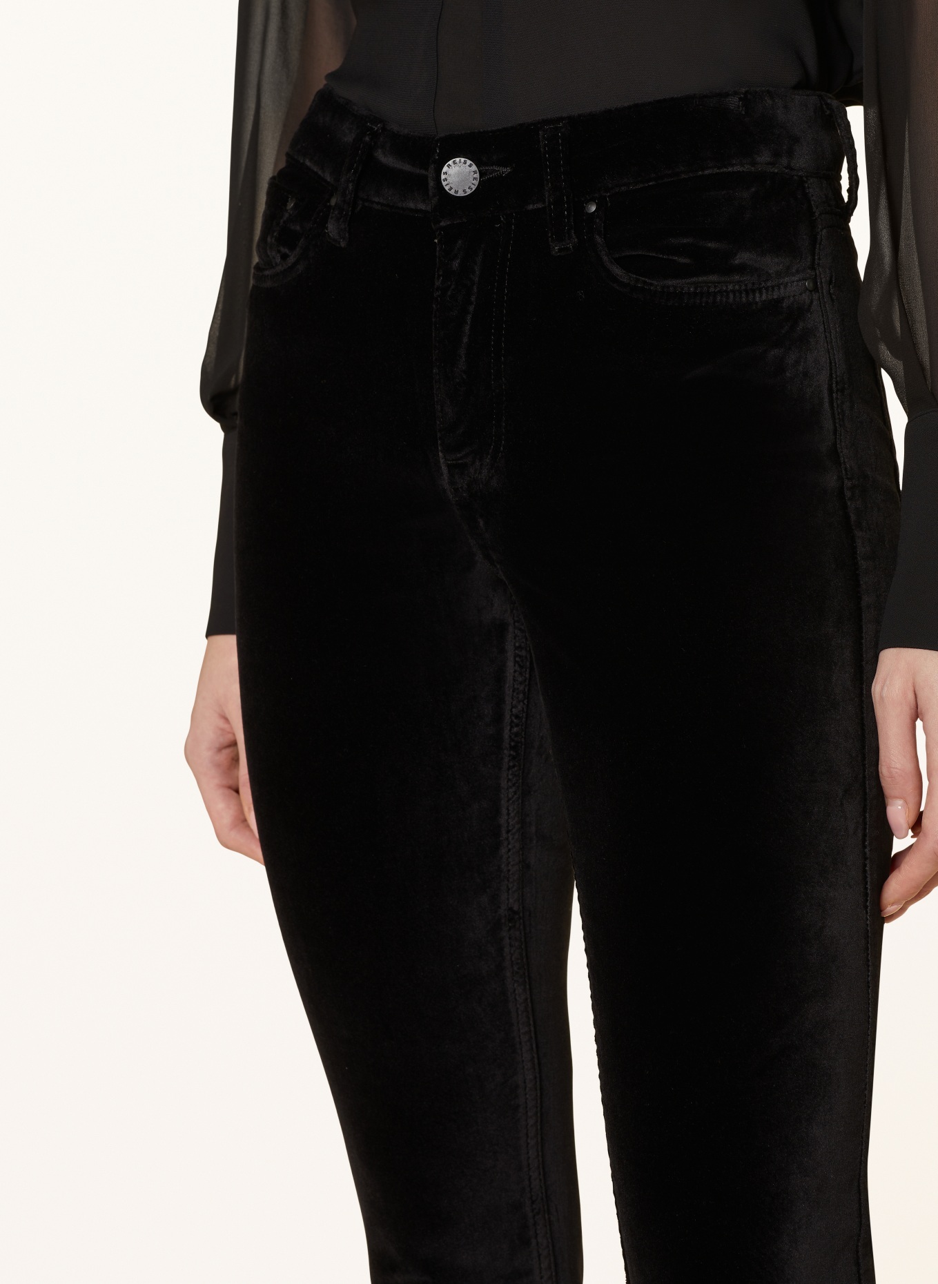 Black velvet skinny best sale jeans