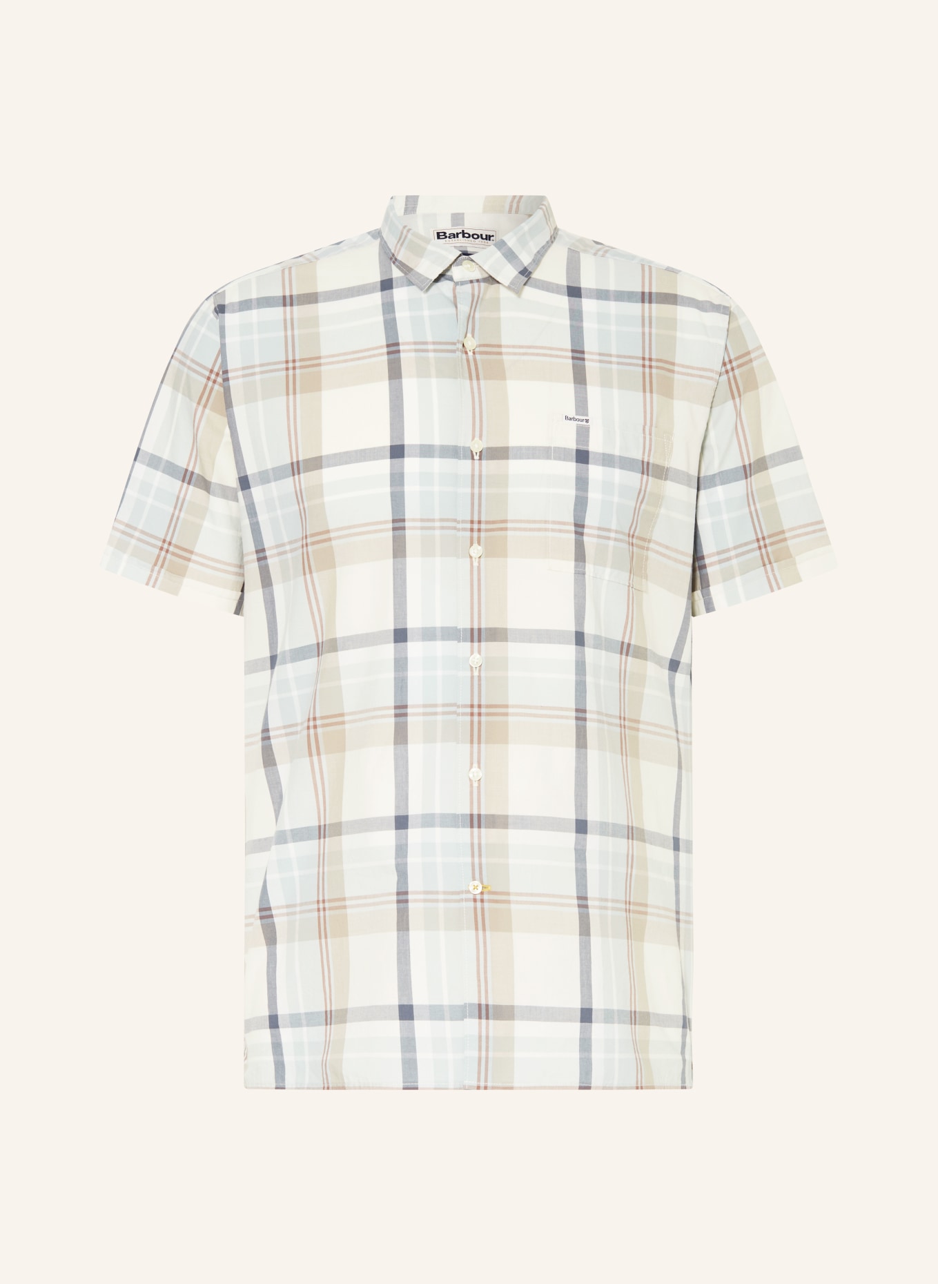 Barbour Shirt regular fit, Color: ECRU/ MINT/ GRAY (Image 1)