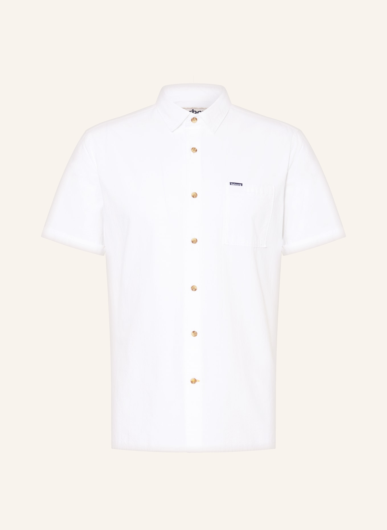 Barbour Short sleeve shirt THERMOND regular fit, Color: WHITE (Image 1)