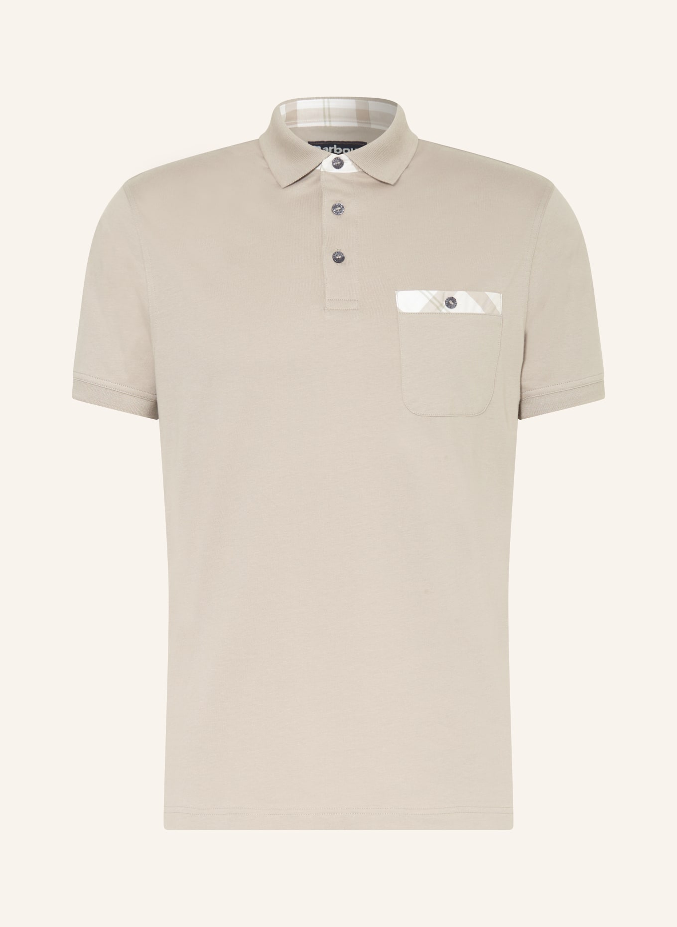 Barbour Jersey-Poloshirt, Farbe: HELLGRAU (Bild 1)