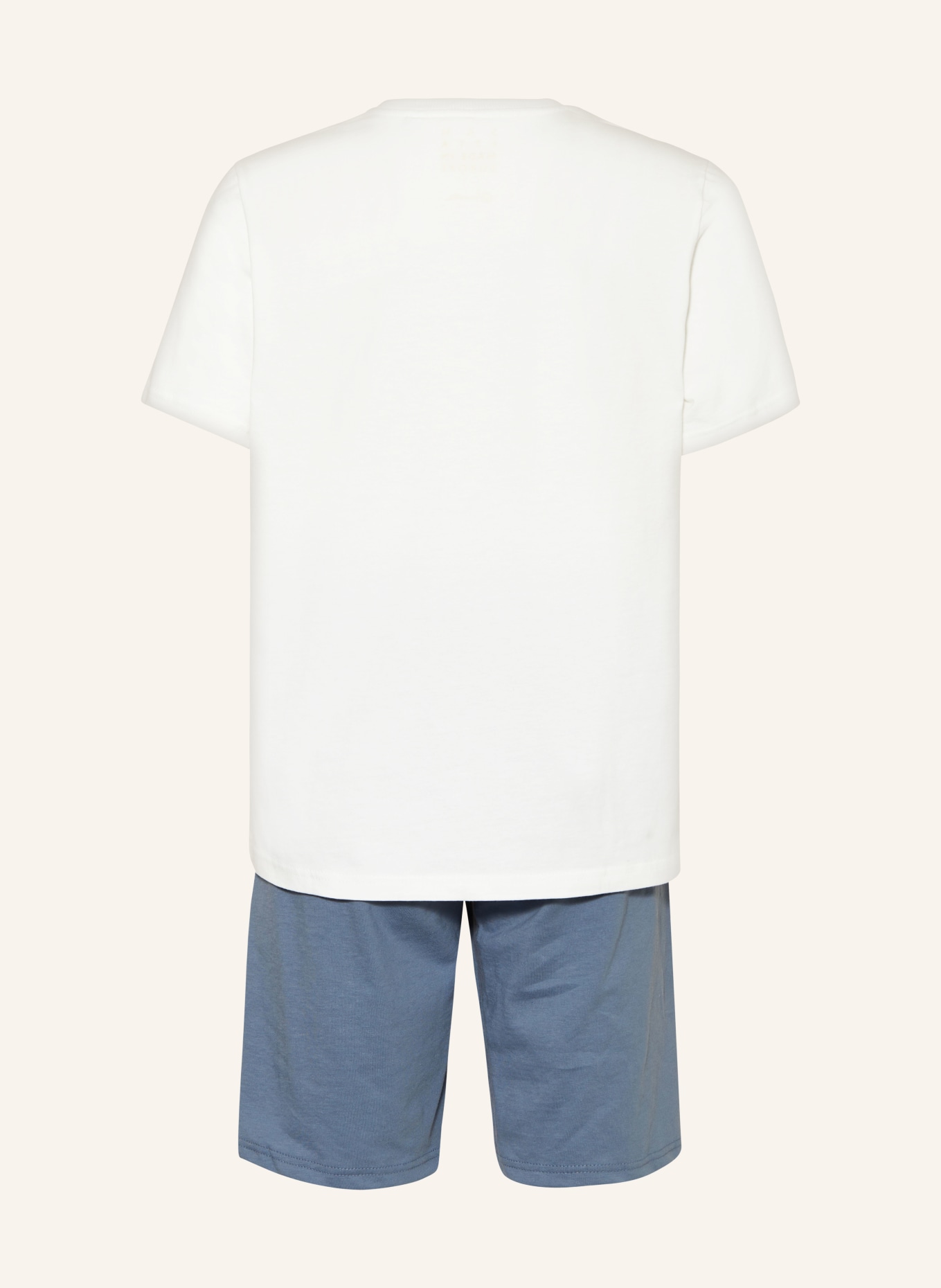Sanetta Shorty-Schlafanzug, Farbe: GRAU/ WEISS/ ORANGE (Bild 2)