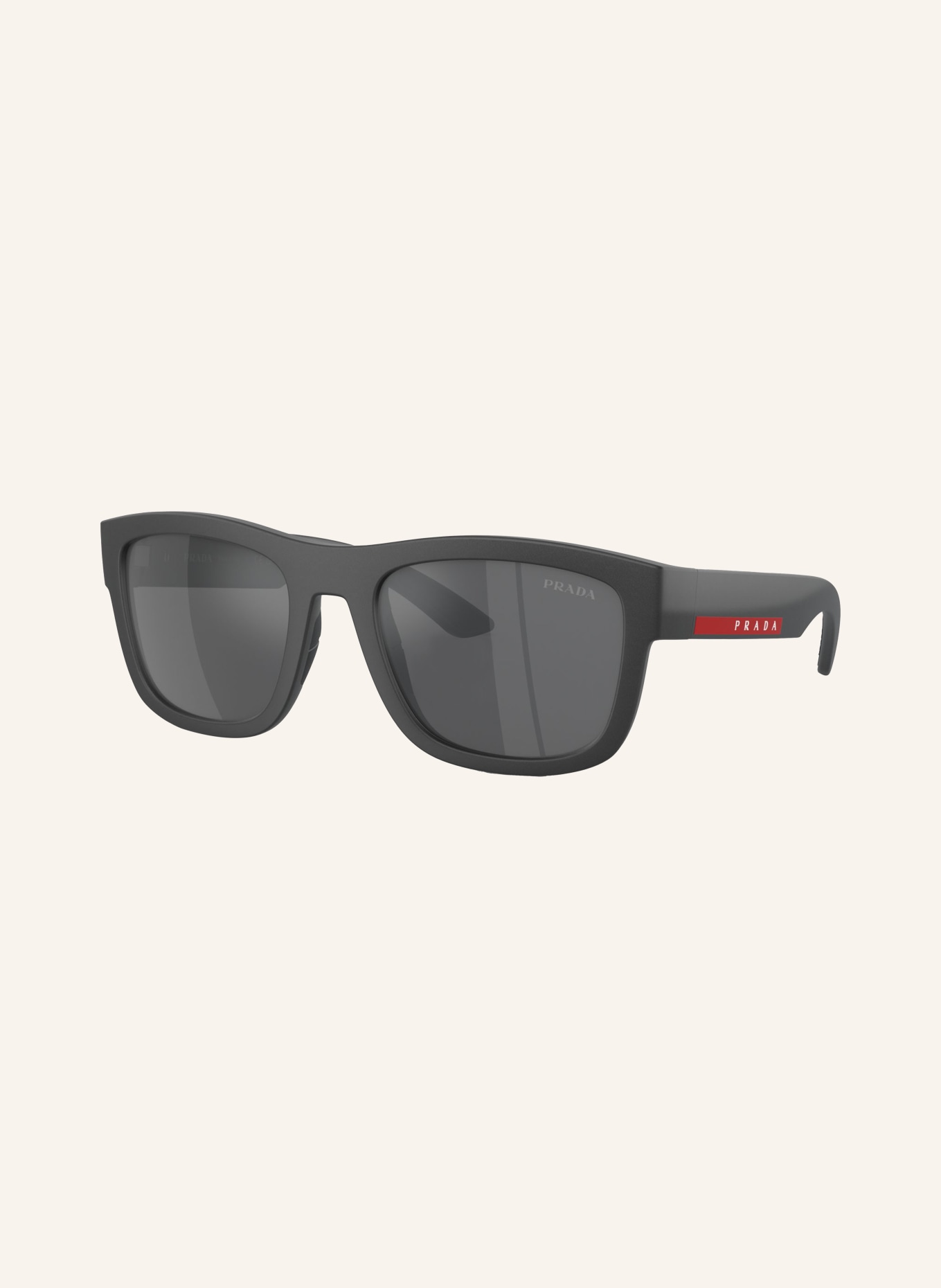 PRADA LINEA ROSSA Sunglasses PS 01ZS: 15P60A - MATTE GRAY/DARK GRAY