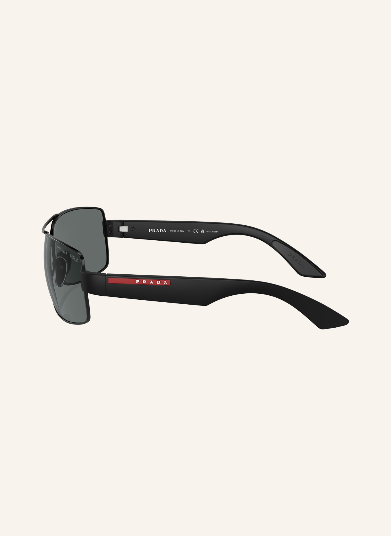 PRADA LINEA ROSSA Sunglasses PS 50ZS, Color: 1AB02G - BLACK/GRAY POLARIZED (Image 4)