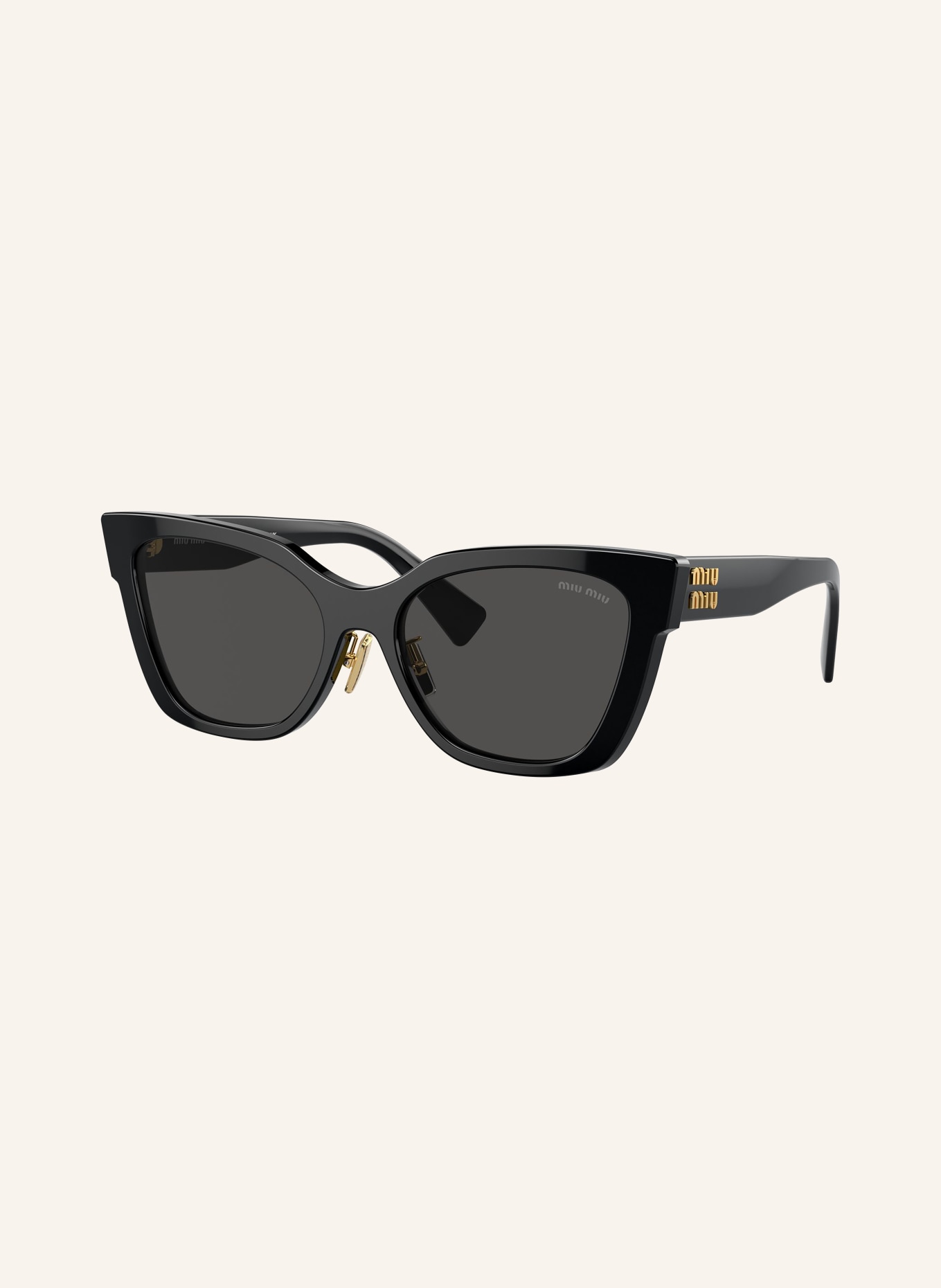 MIU MIU Sunglasses MU 02ZS, Color: 1AB5S0 - BLACK/DARK GRAY (Image 1)