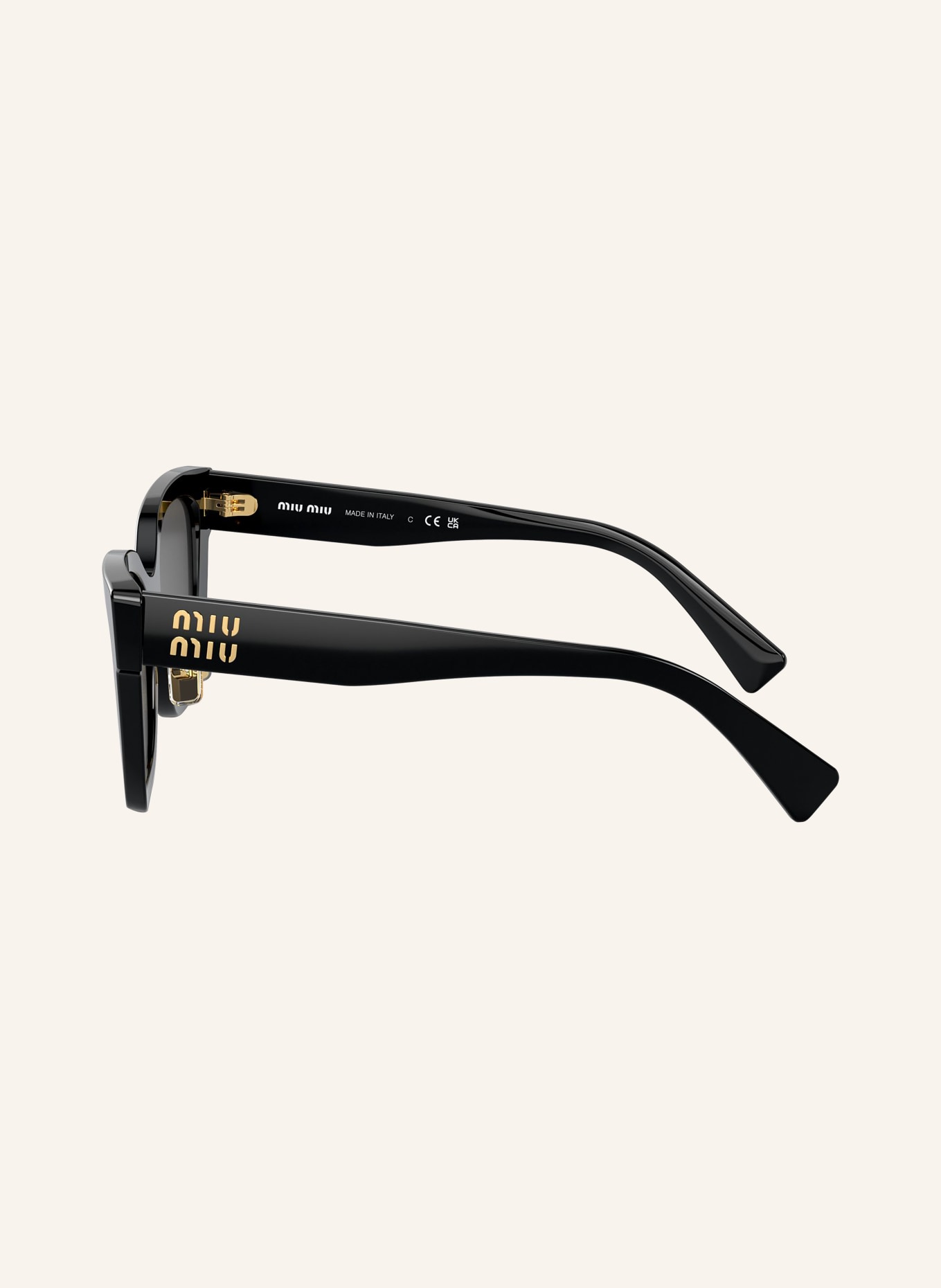 MIU MIU Sunglasses MU 02ZS, Color: 1AB5S0 - BLACK/DARK GRAY (Image 4)