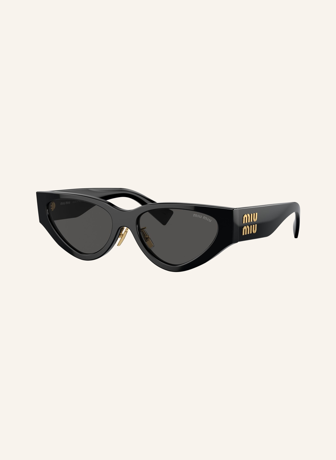 MIU MIU Sunglasses MU 03ZS, Color: 1AB5S0 - BLACK/DARK GRAY (Image 1)