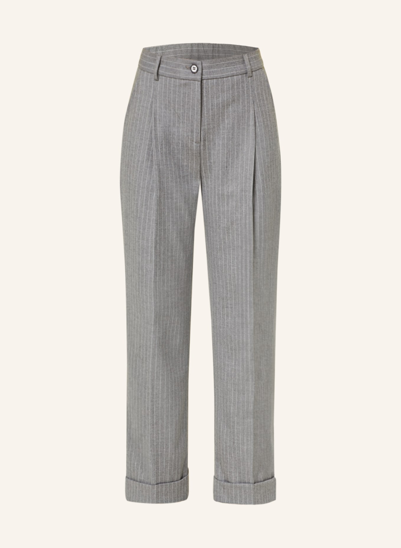 someday Trousers CISILIA, Color: GRAY/ WHITE (Image 1)