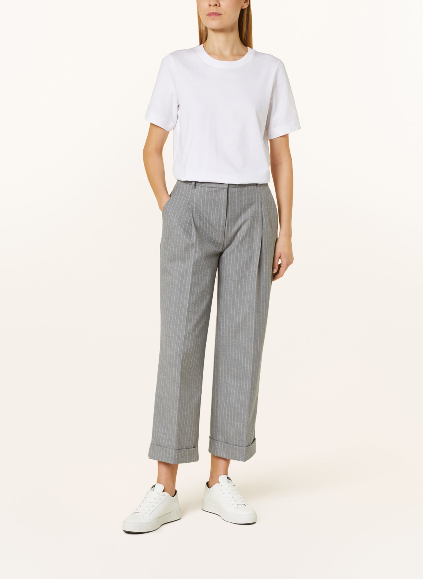 someday Trousers CISILIA, Color: GRAY/ WHITE (Image 2)