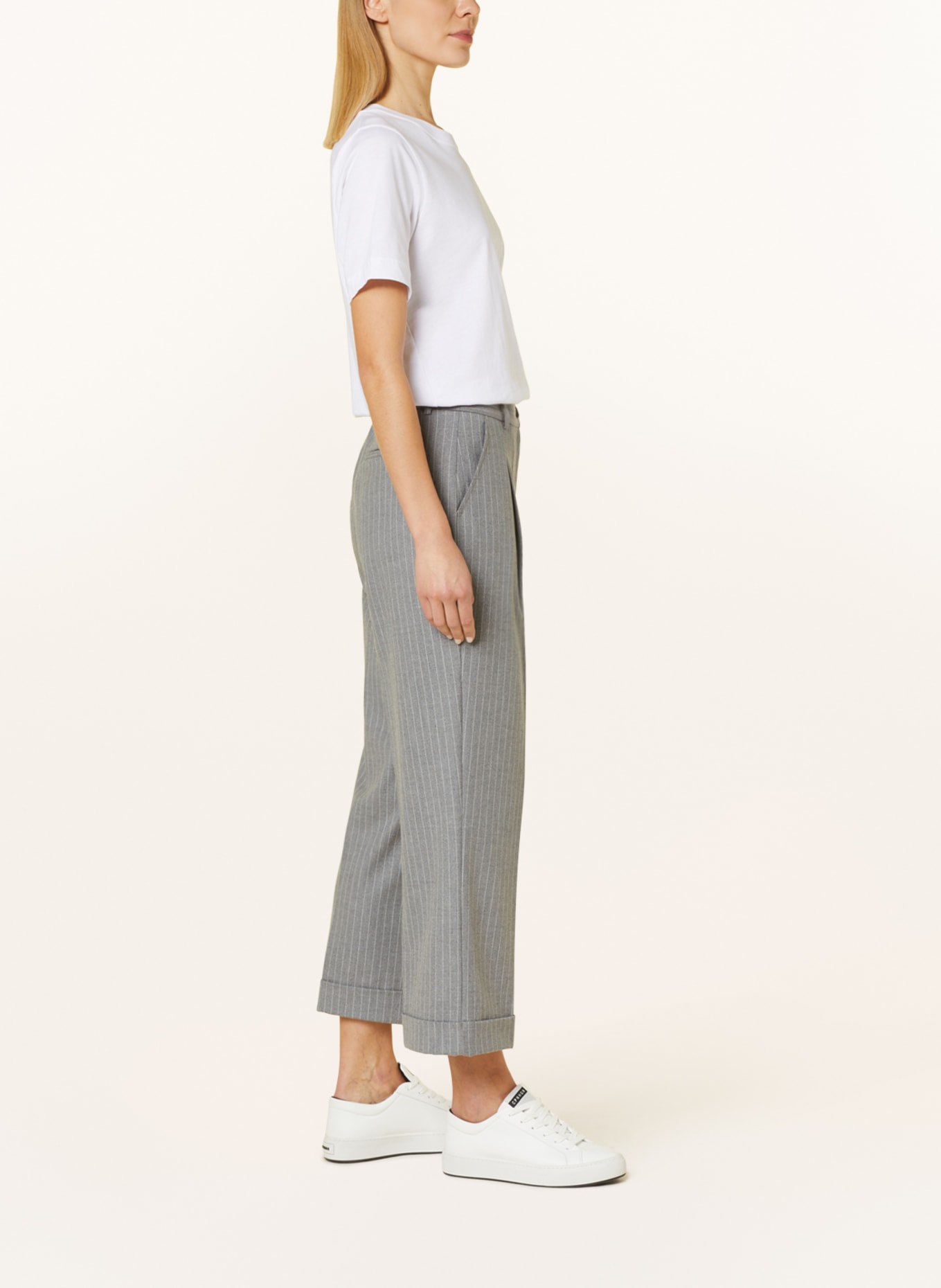 someday Trousers CISILIA, Color: GRAY/ WHITE (Image 4)