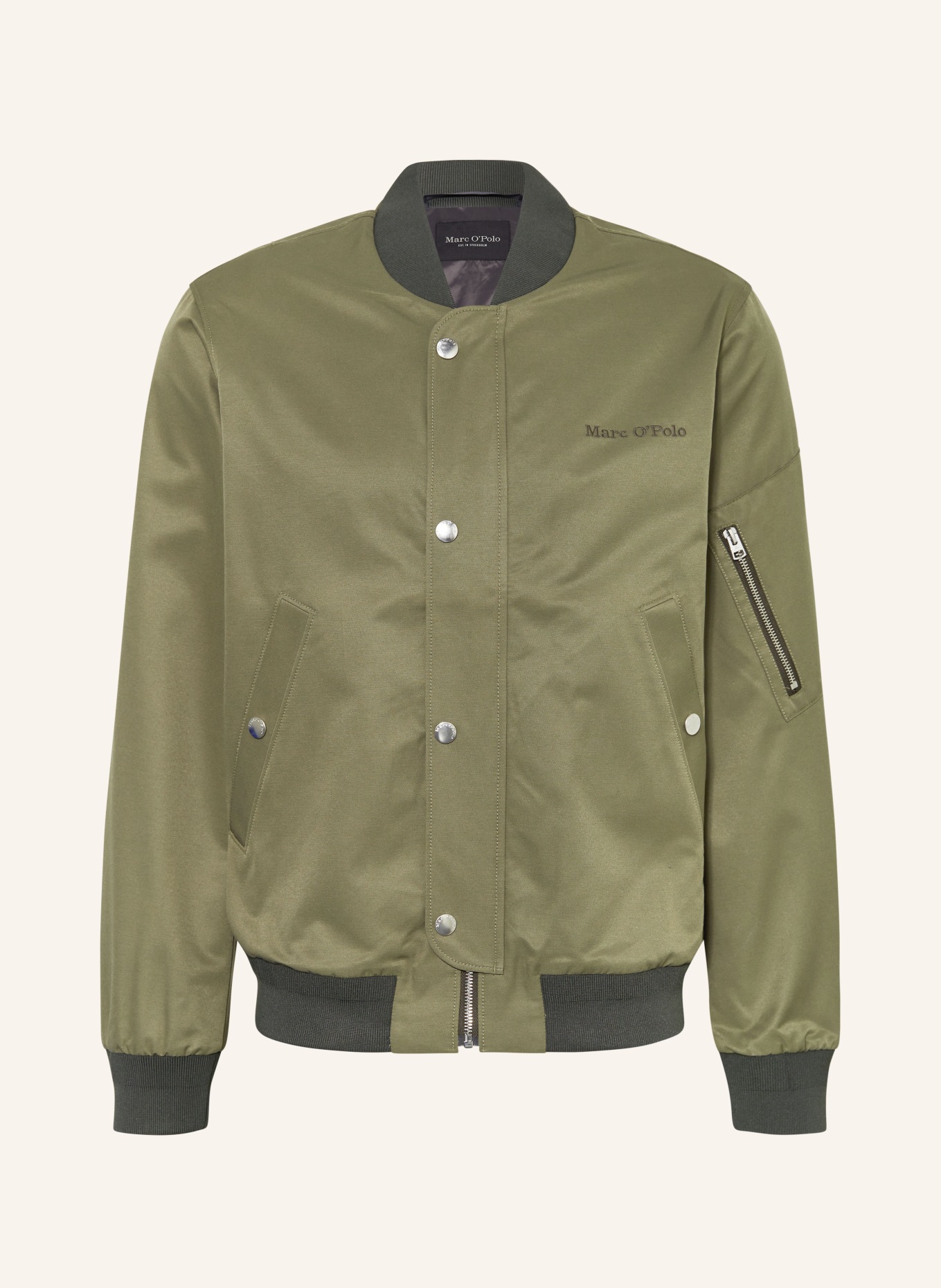 Marc O'Polo Bomber jacket ESSENTIAL, Color: OLIVE (Image 1)