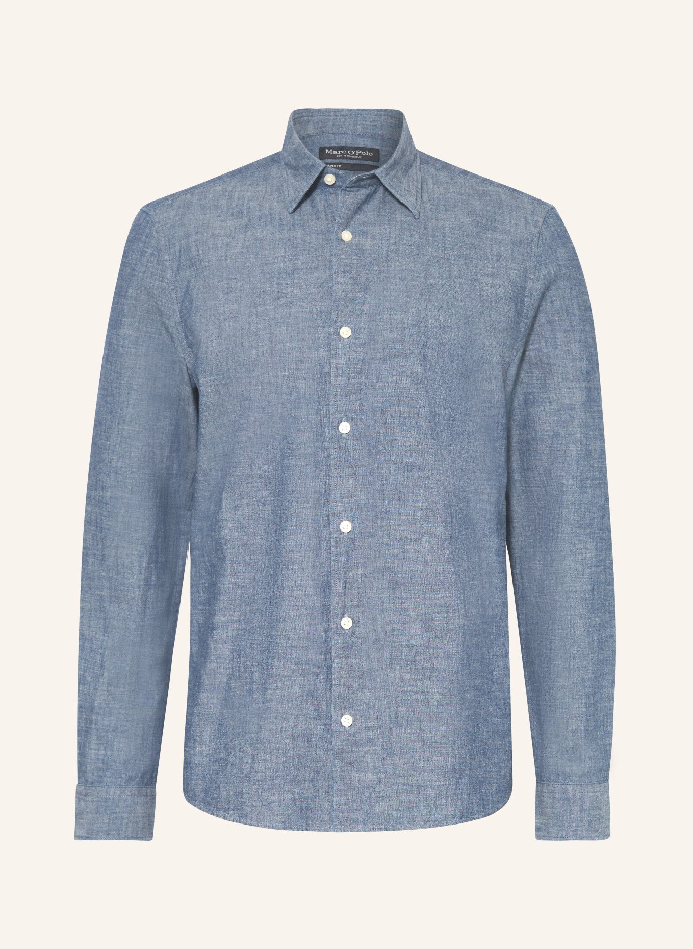 Marc O'Polo Shirt shaped fit, Color: BLUE (Image 1)