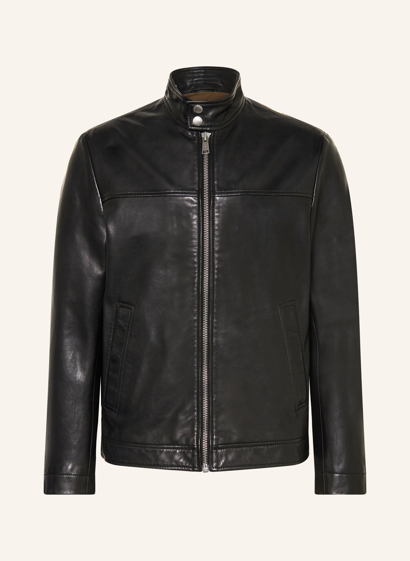 Marc O'Polo Leather jacket, Color: BLACK (Image 1)