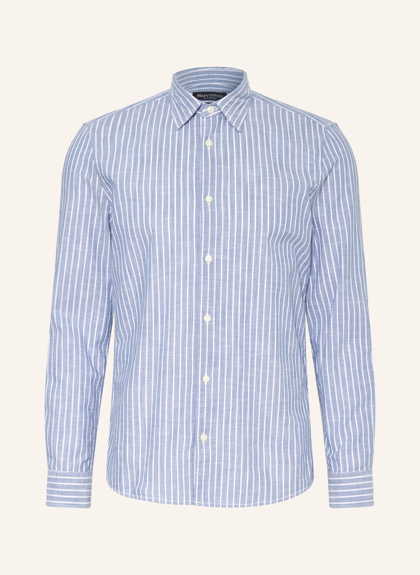 Marc O'Polo Shirt shaped fit, Color: BLUE/ WHITE (Image 1)