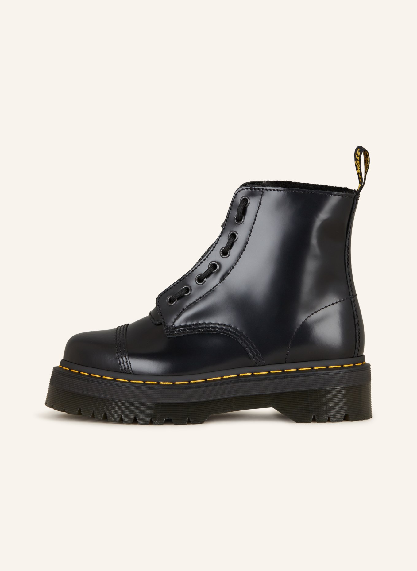 Dr. Martens Platform Boots SINCLAIR with faux fur, Color: BLACK (Image 4)