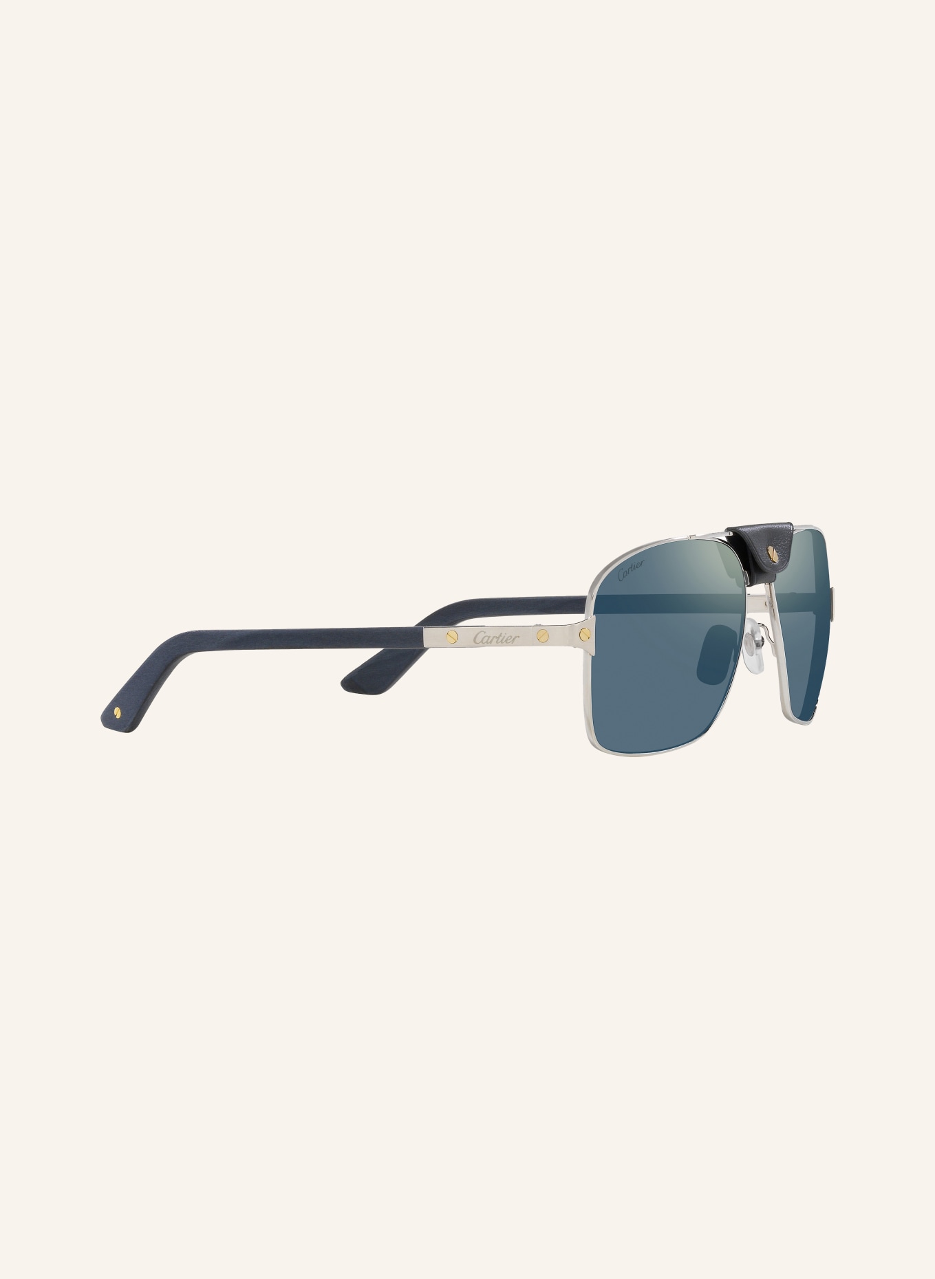 Cartier Sunglasses 6L001654, Color: 4100B1 SILVER/BLUE/BLUE (Image 3)
