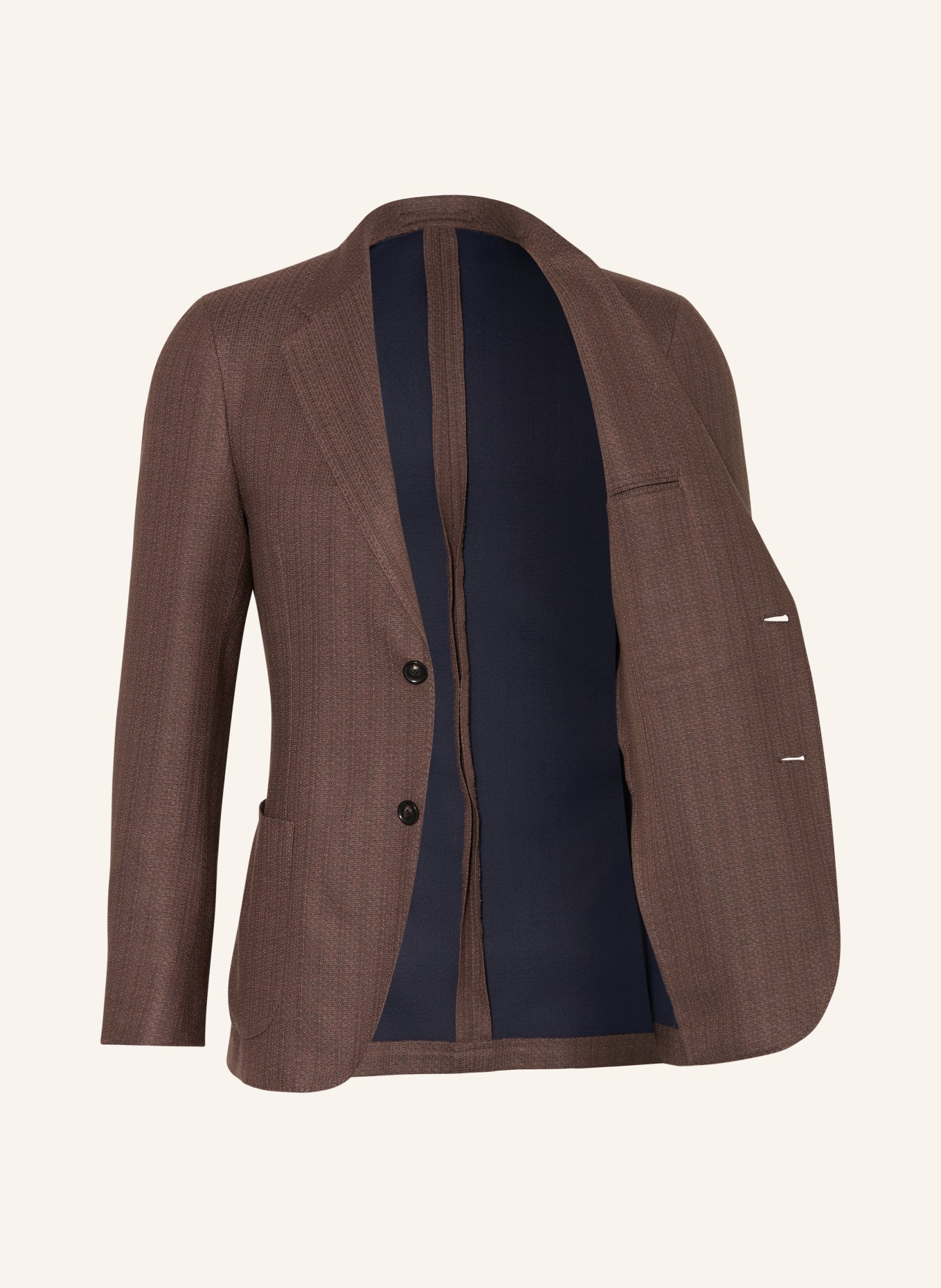 LARDINI Tailored jacket extra slim fit, Color: 450 Brown (Image 4)